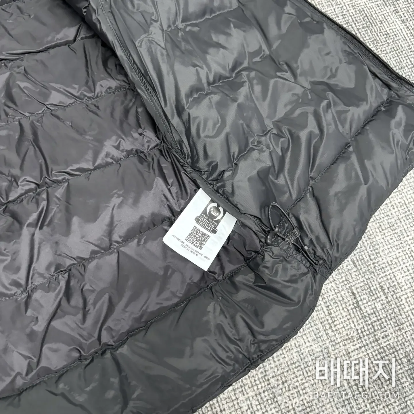 아크테릭스 [TZ] 세리움 베스트 블랙 실버 200170 Arc'teryx Cerium Vest Black 검수사진 4
