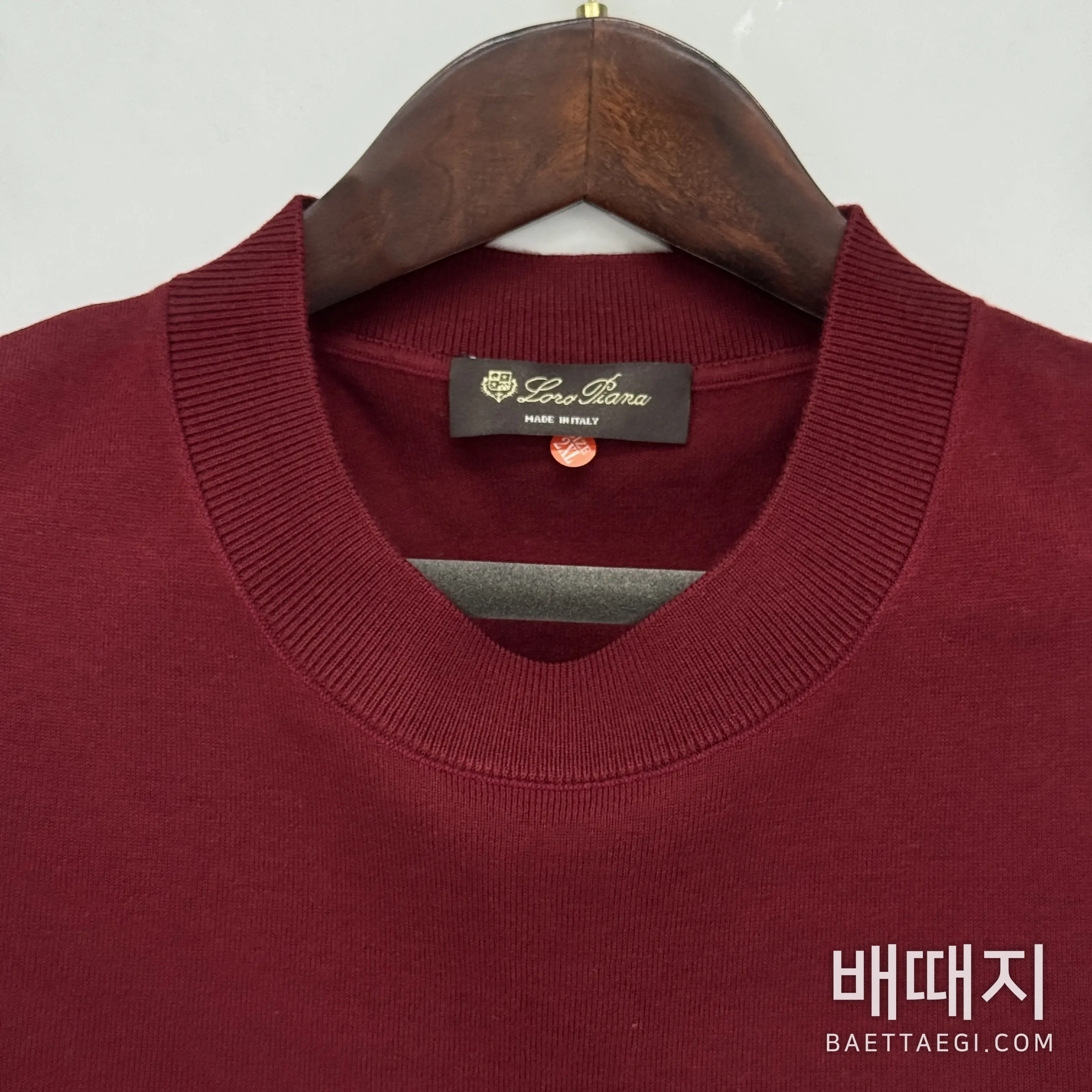 로로피아나 캐시미어 남성 니트 검수사진 4