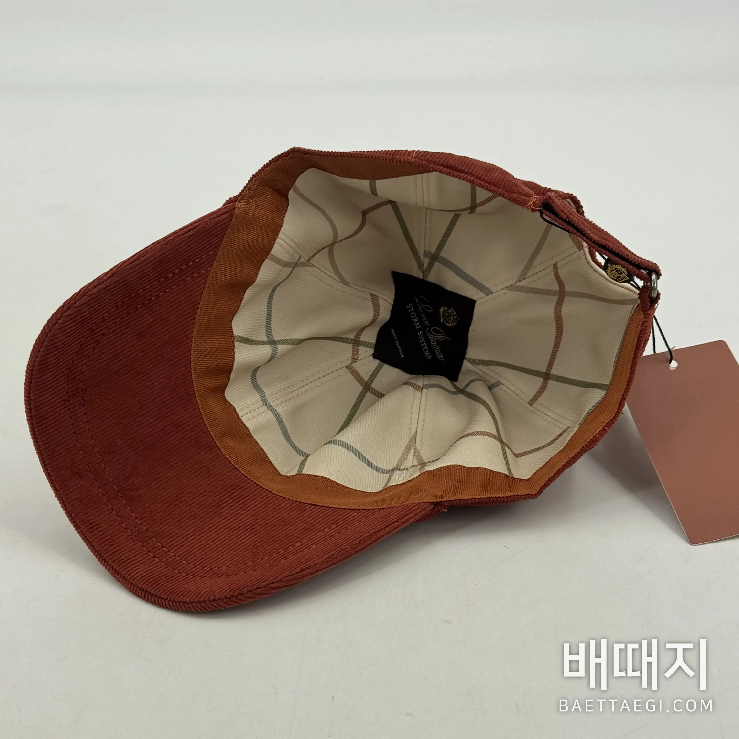 로로피아나 코듀로이 베이스볼 캡 179651 검수사진 6