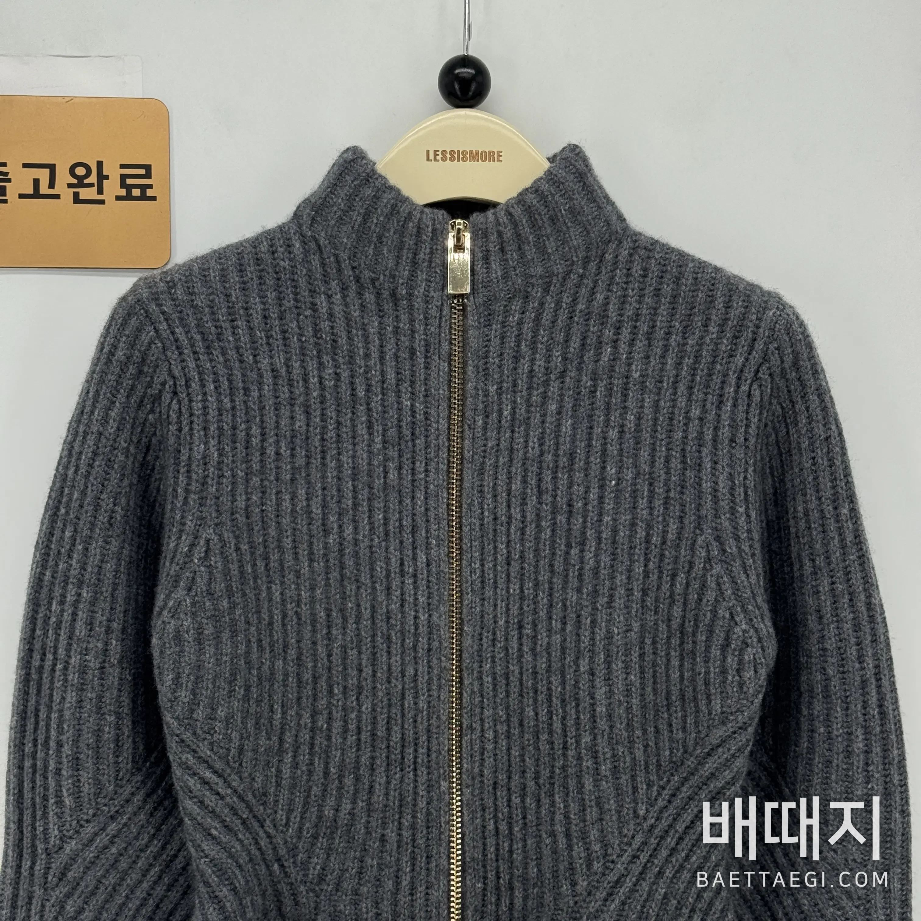 알라이아 허리 강조 울 더블 지퍼 여성 자켓 157141 검수사진 12