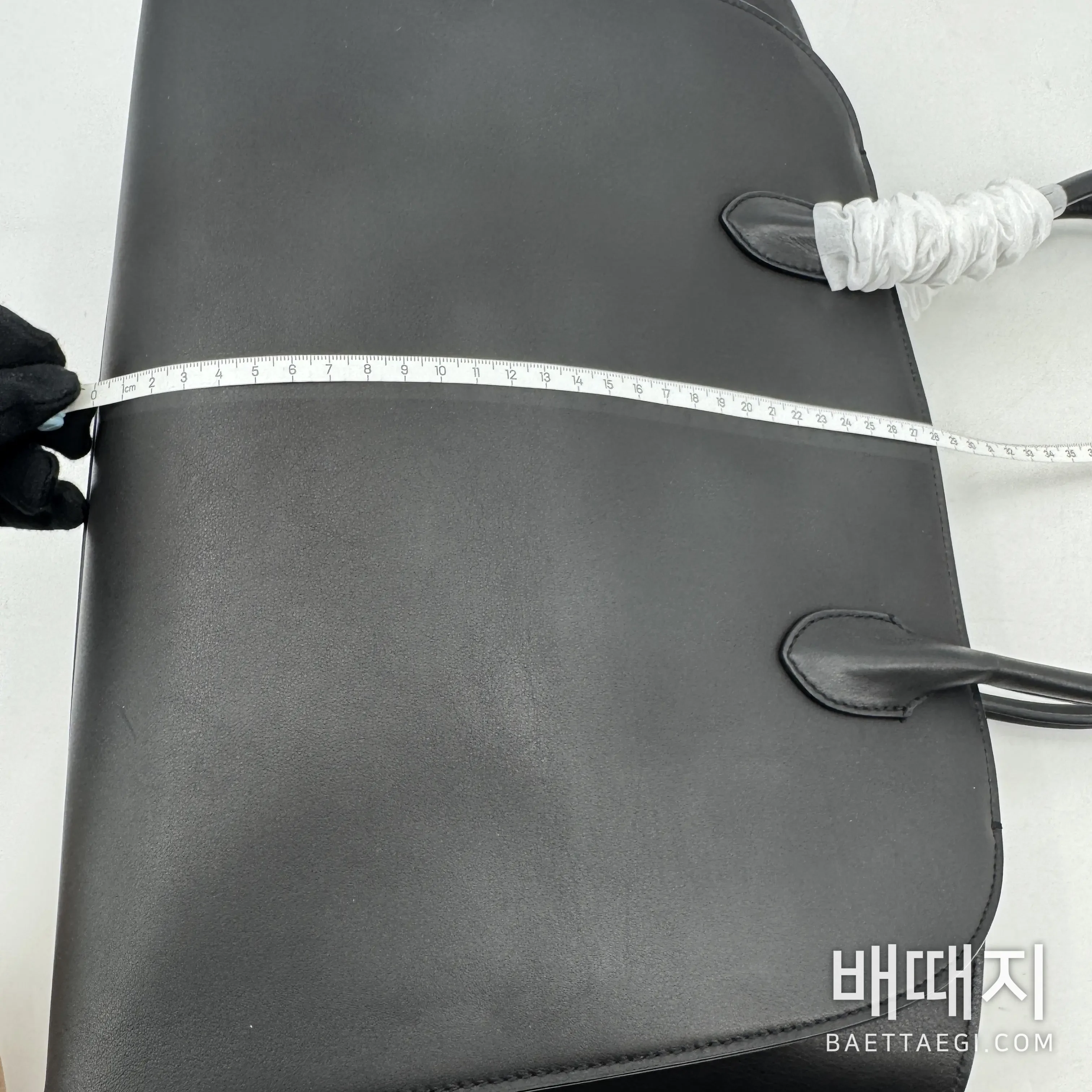 더로우 머니 14 인치 PU 가죽 가방 75302 검수사진 15