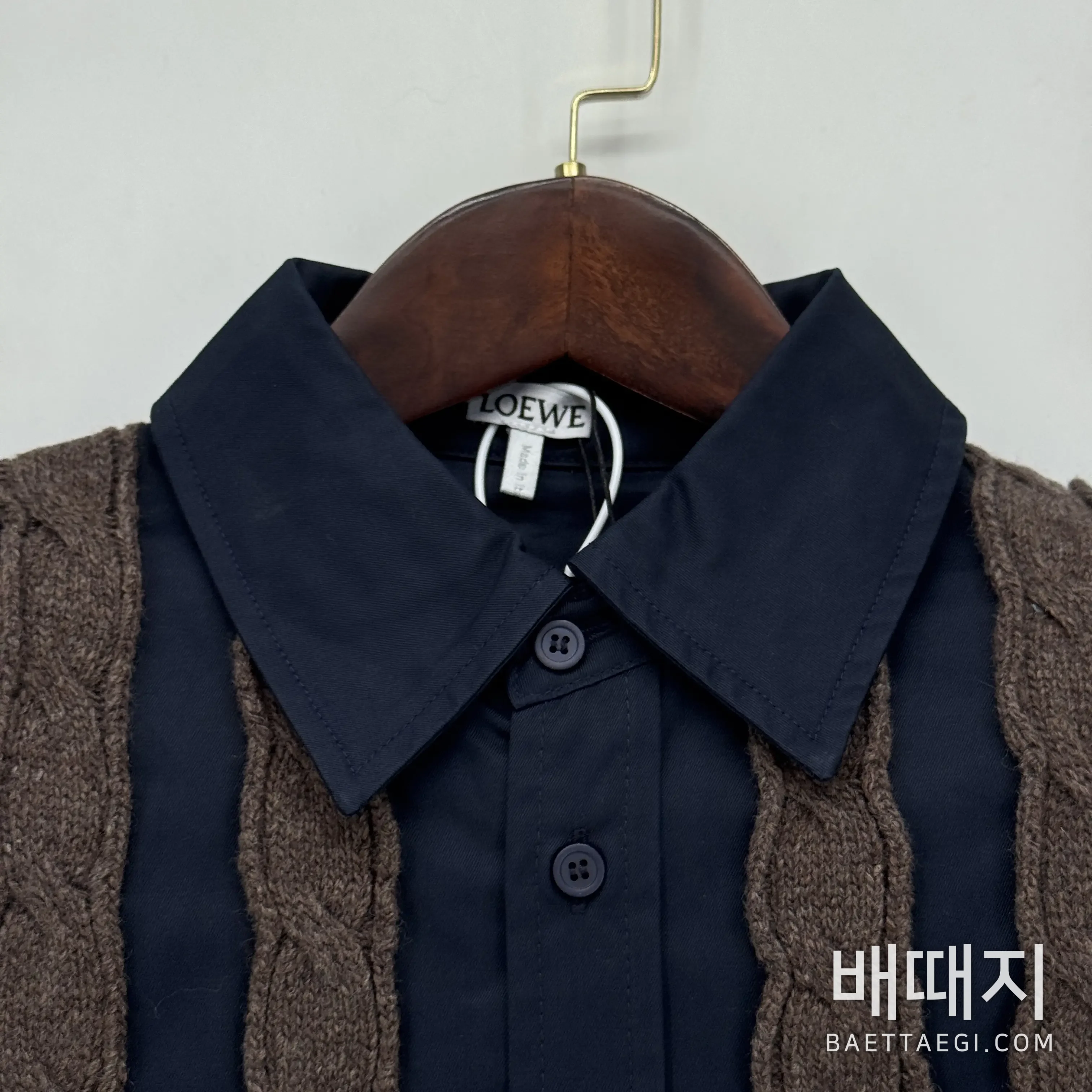 로에베 메리노 울 가디건 검수사진 3