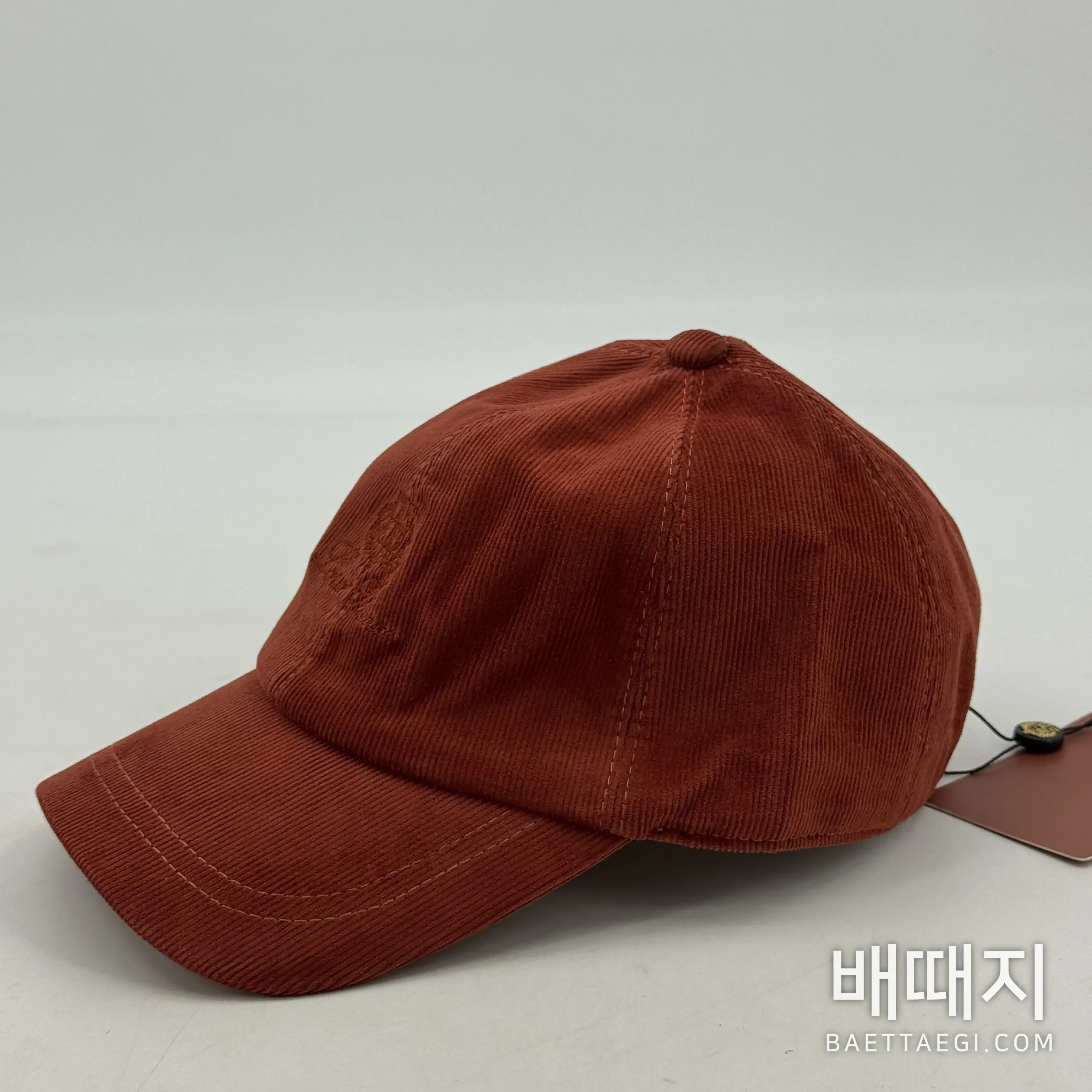 로로피아나 코듀로이 베이스볼 캡 검수사진 4