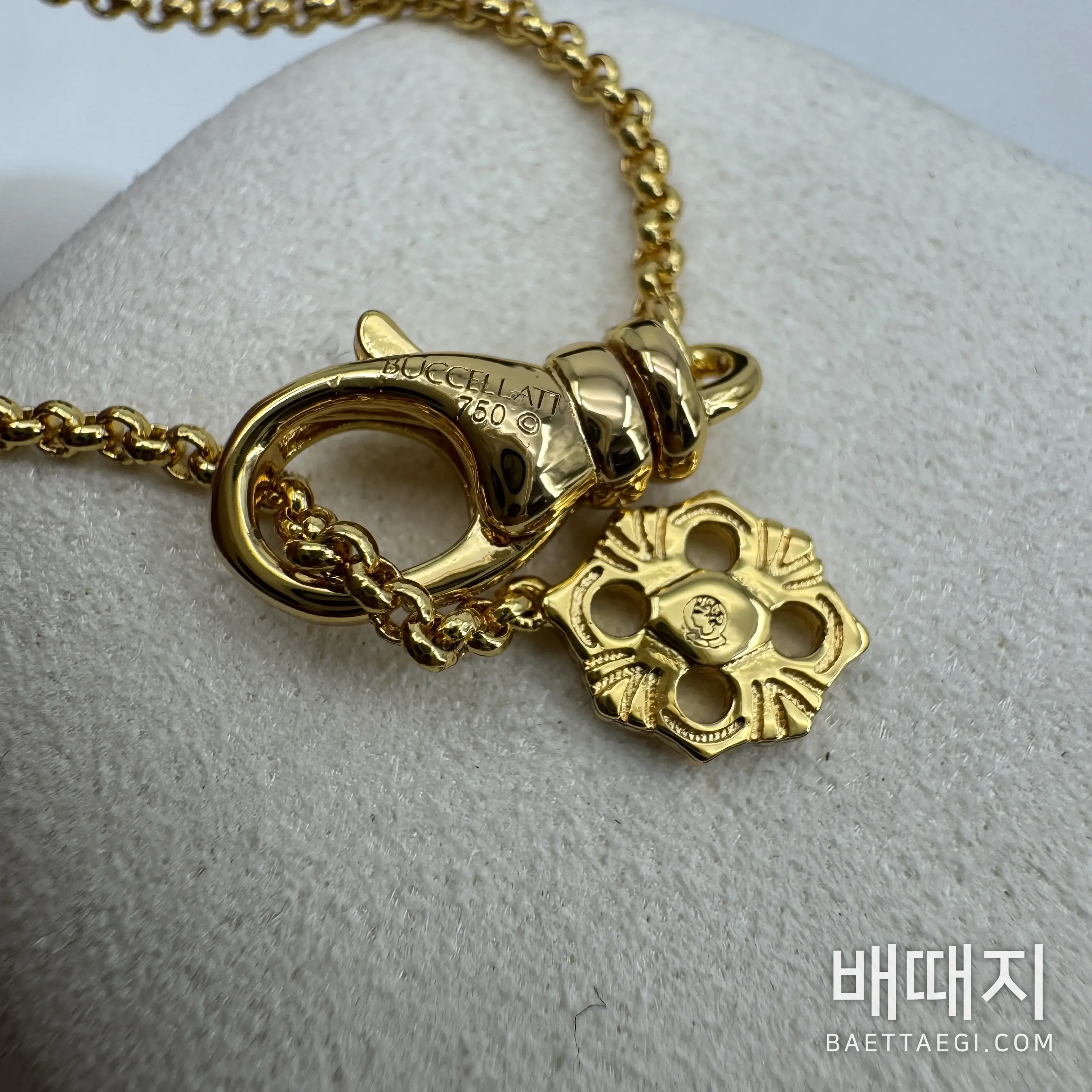 부첼라티 고디스 오페라 하트 롱 플라워 세터 진주 목걸이 64180 검수사진 7