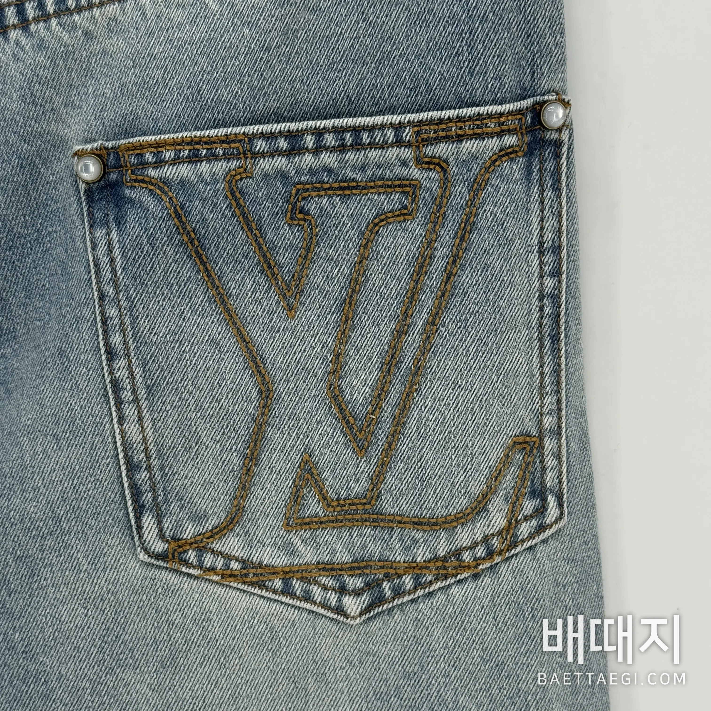 루이비통 스케이트보드 진 남성 바지 185167 검수사진 6