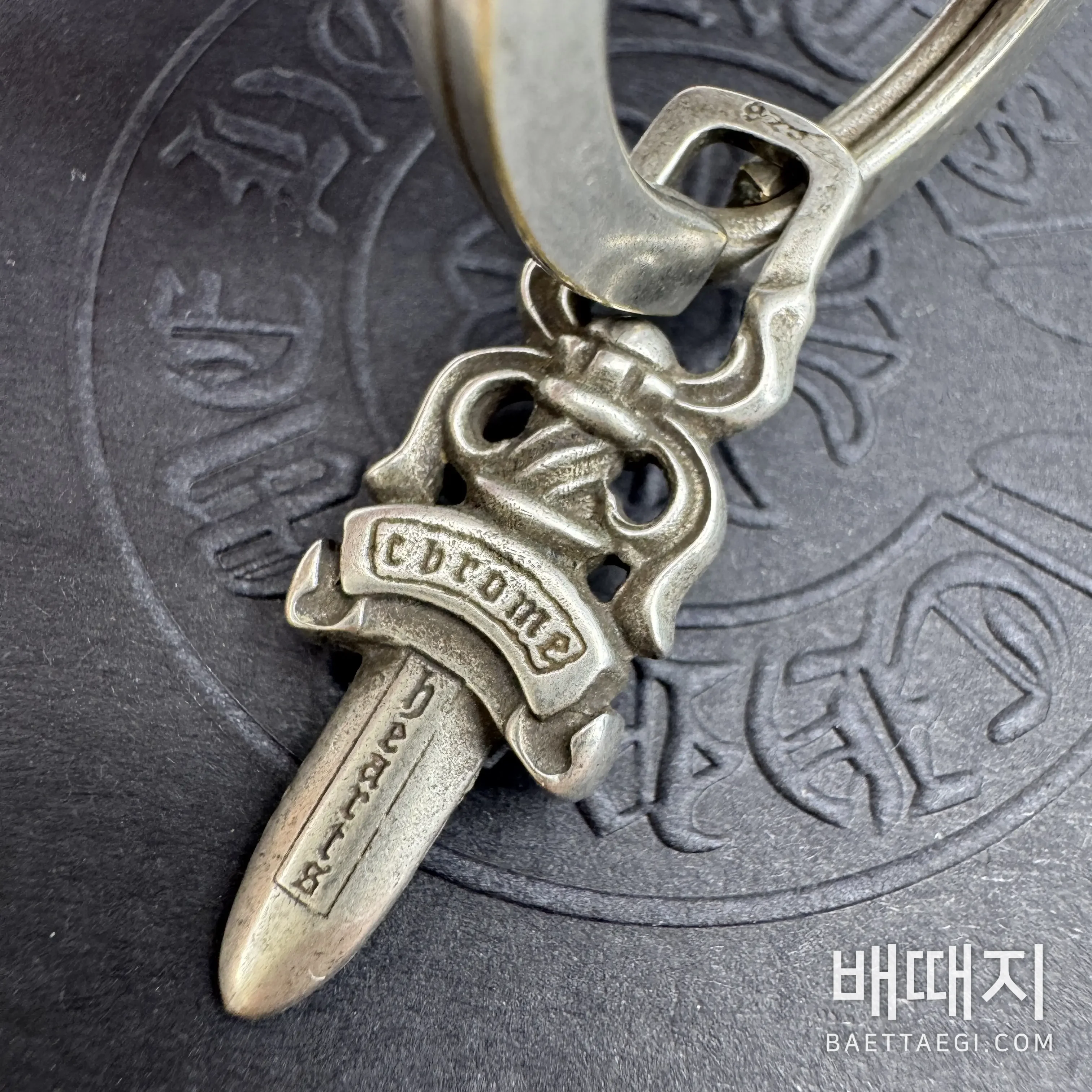 크롬하츠 은도금 호텔 키 사인 키링 검수사진 5