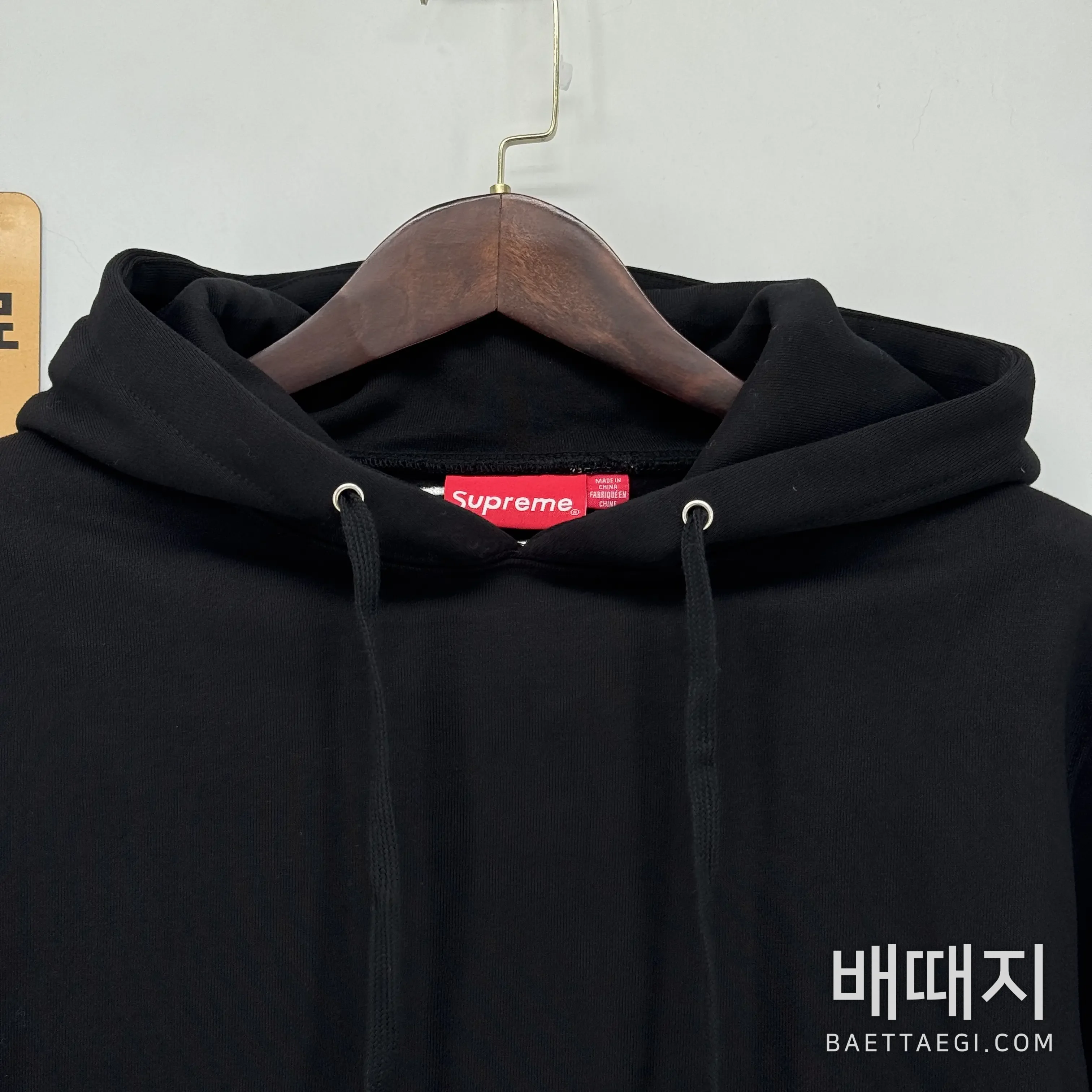 슈프림 사틴 아플리케 후드 검수사진 3