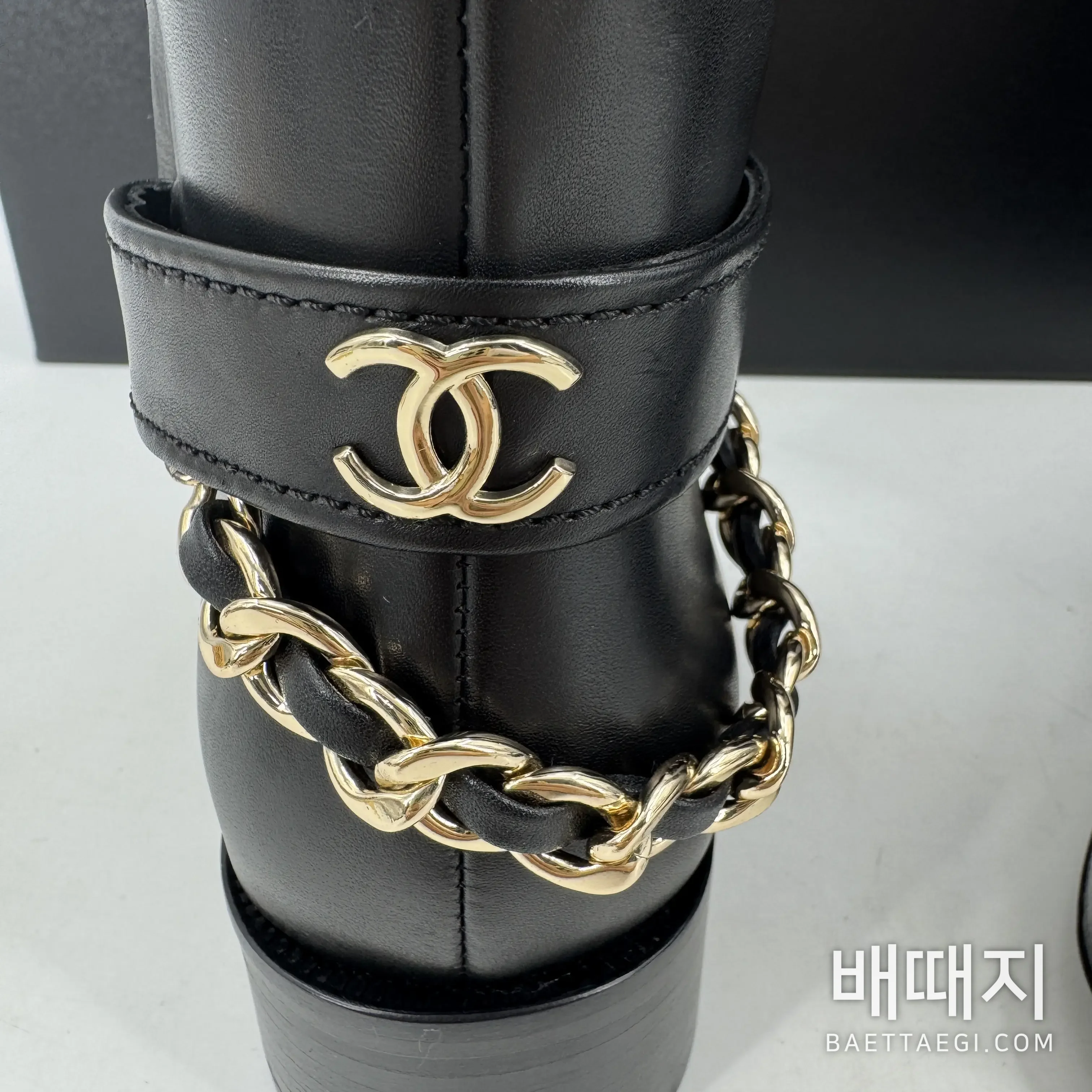 샤넬 부츠 가죽 체인 스트랩 검수사진 5