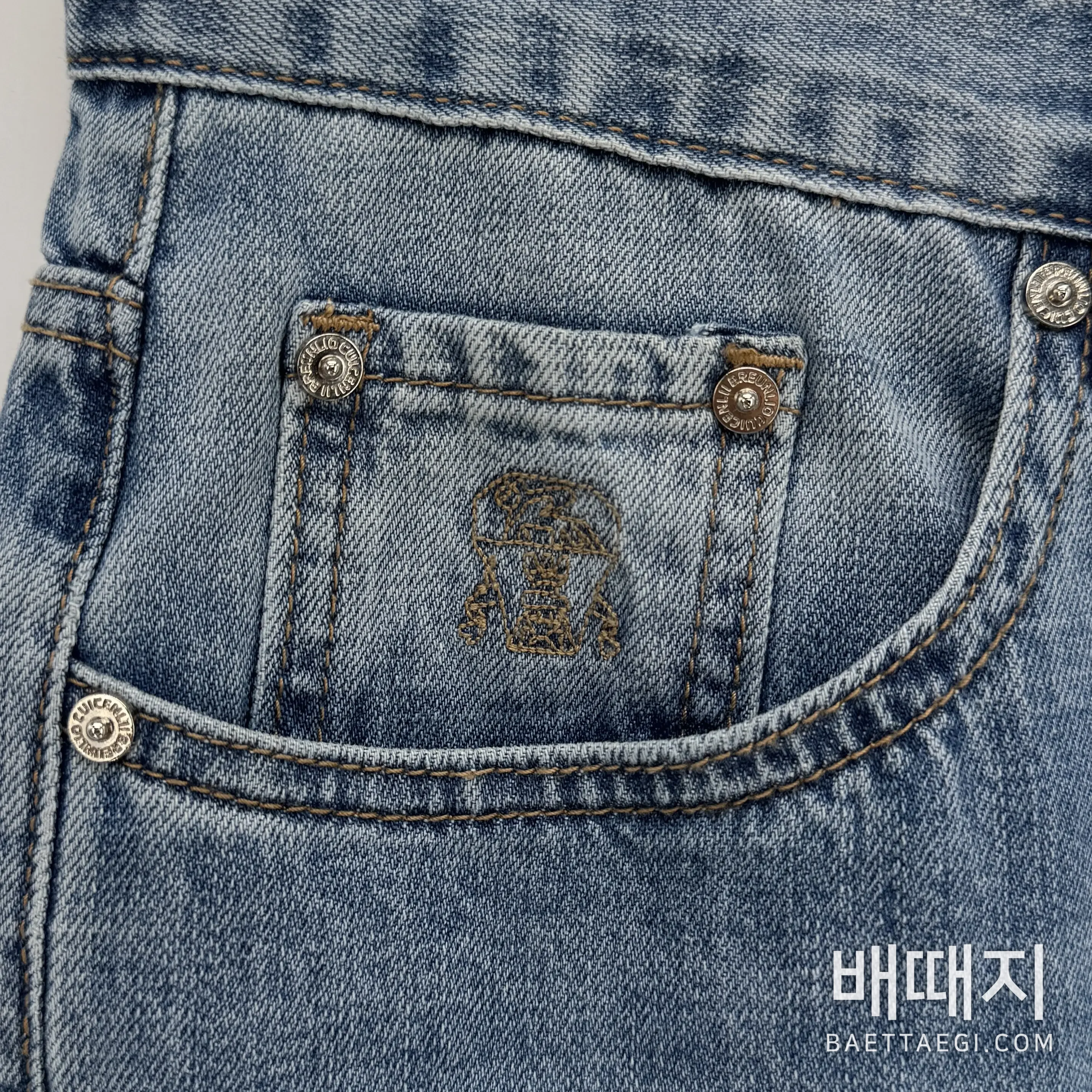 브루넬로쿠치넬리 남성 스트레치 데님 바지 검수사진 4