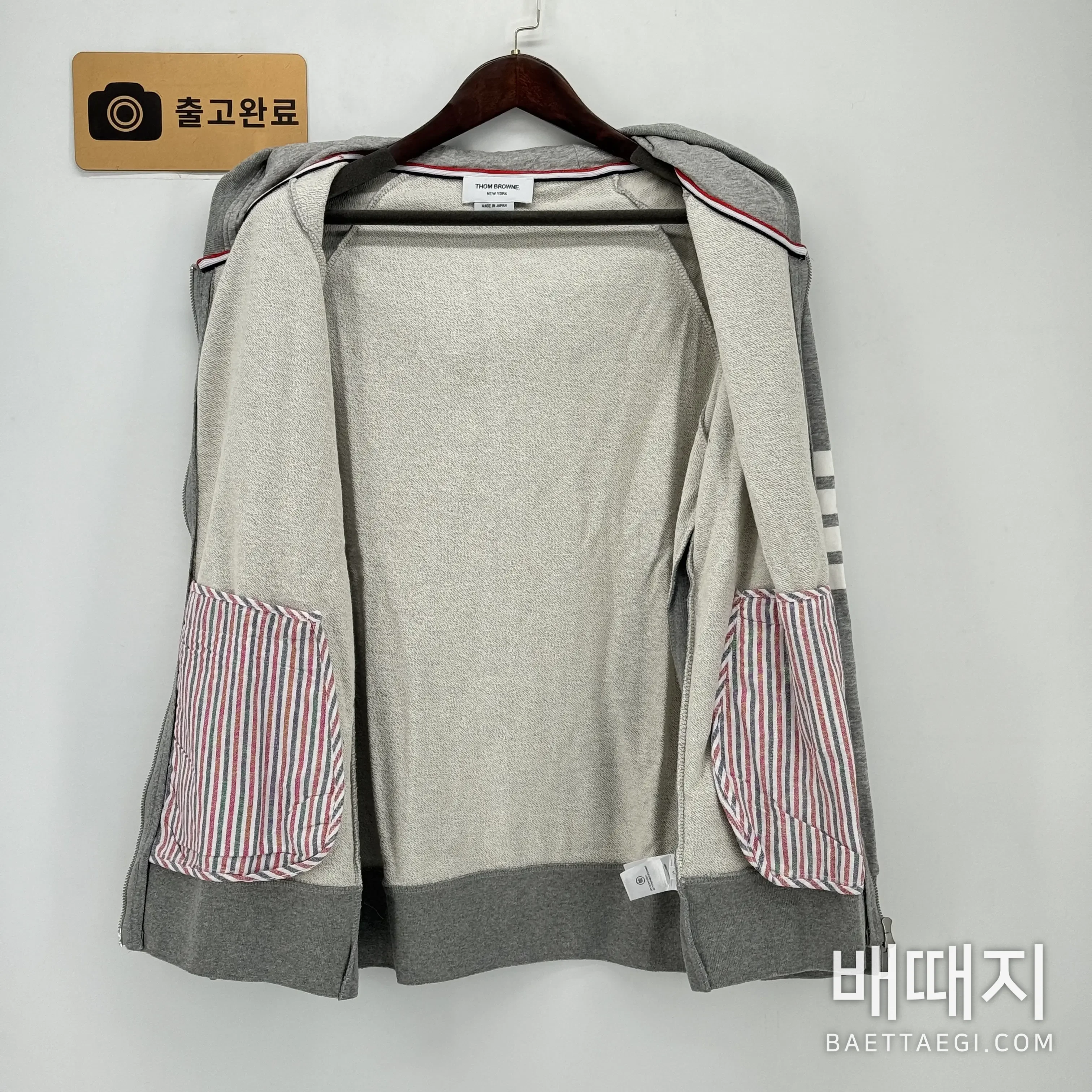 톰브라운 후드 세트 검수사진 8