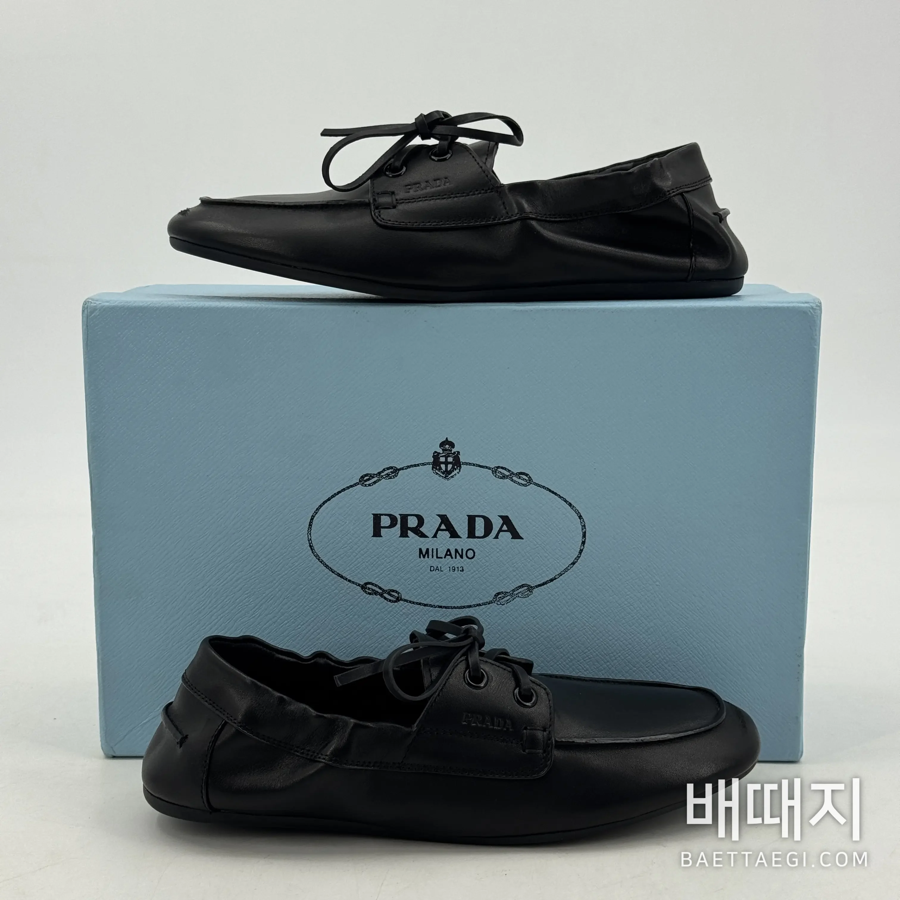 프라다 플리츠 장식 소프트 솔 로퍼 검수사진 2