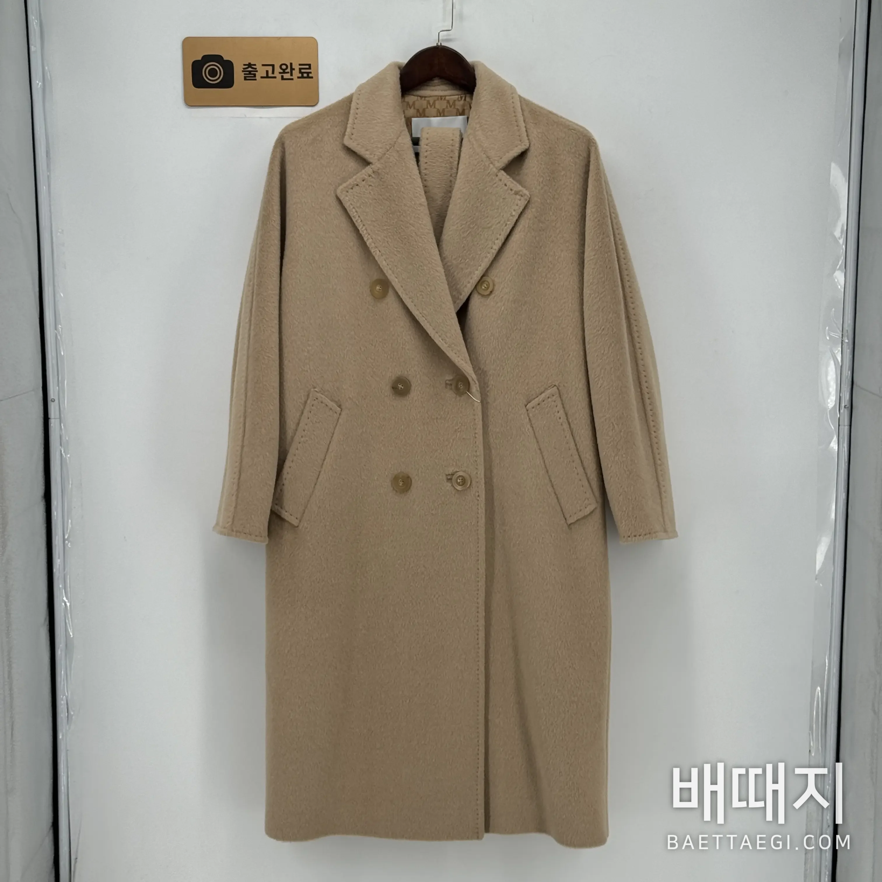 자켓 캐시미어 코트 카멜 검수사진 1
