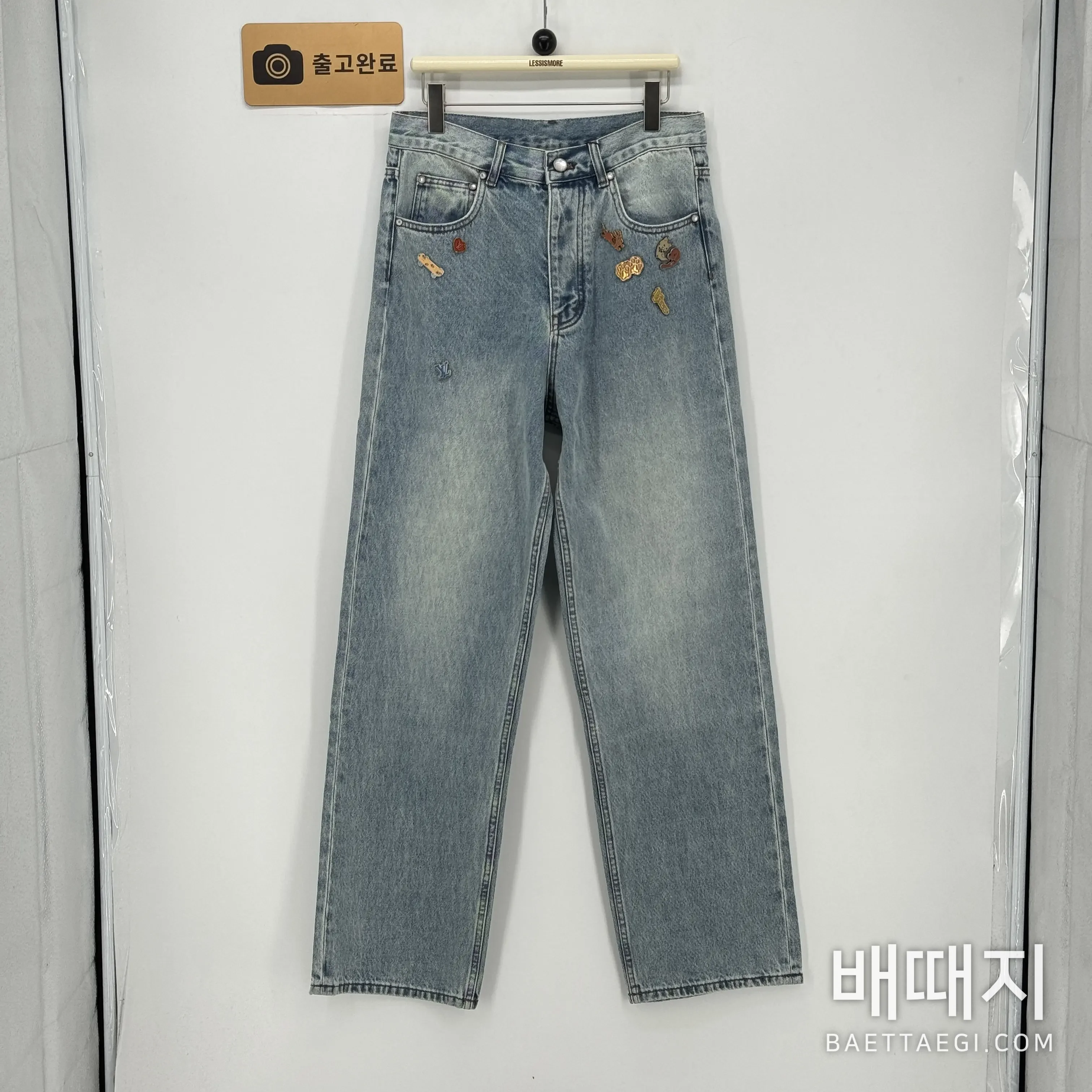 루이비통 스케이트보드 진 남성 바지 검수사진 1