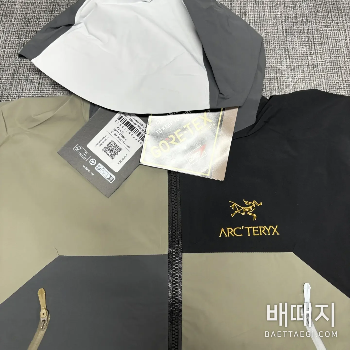 아크테릭스 빔즈 베타 자켓 디멘션 일본 한정 200147 Arc'teryx BEAMS Beta Jacket Dimensions 검수사진 2