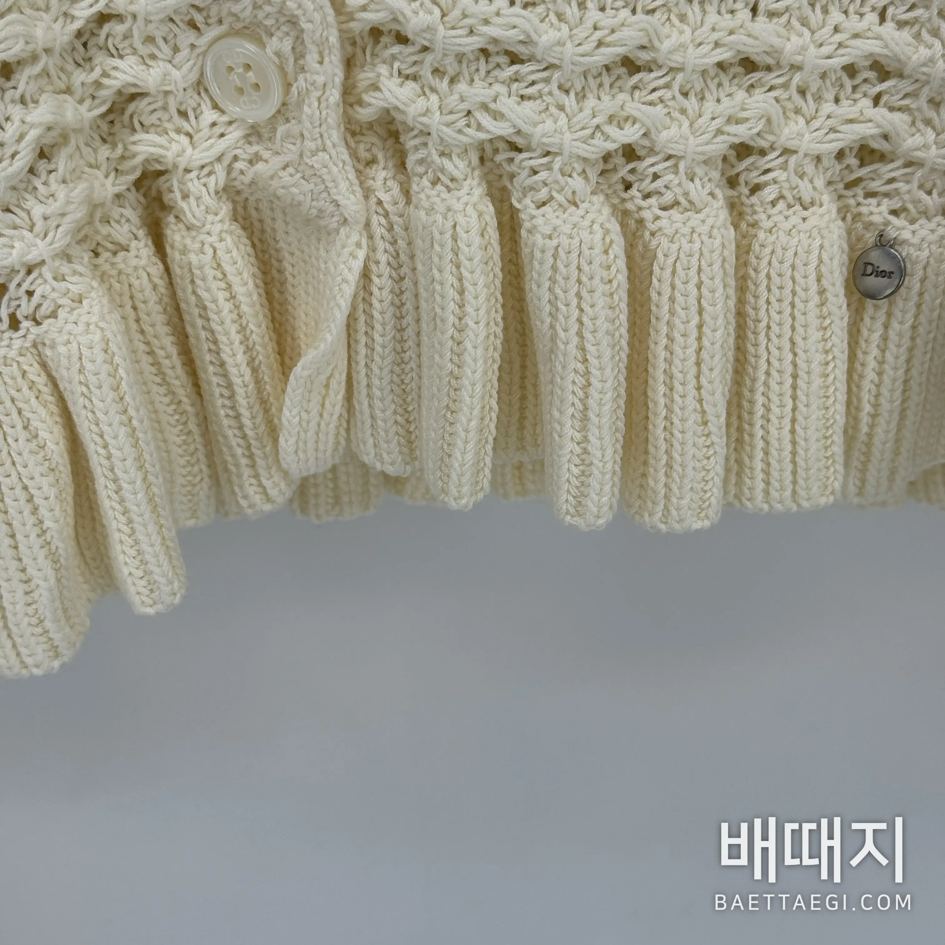 디올 여성 가디건 검수사진 5