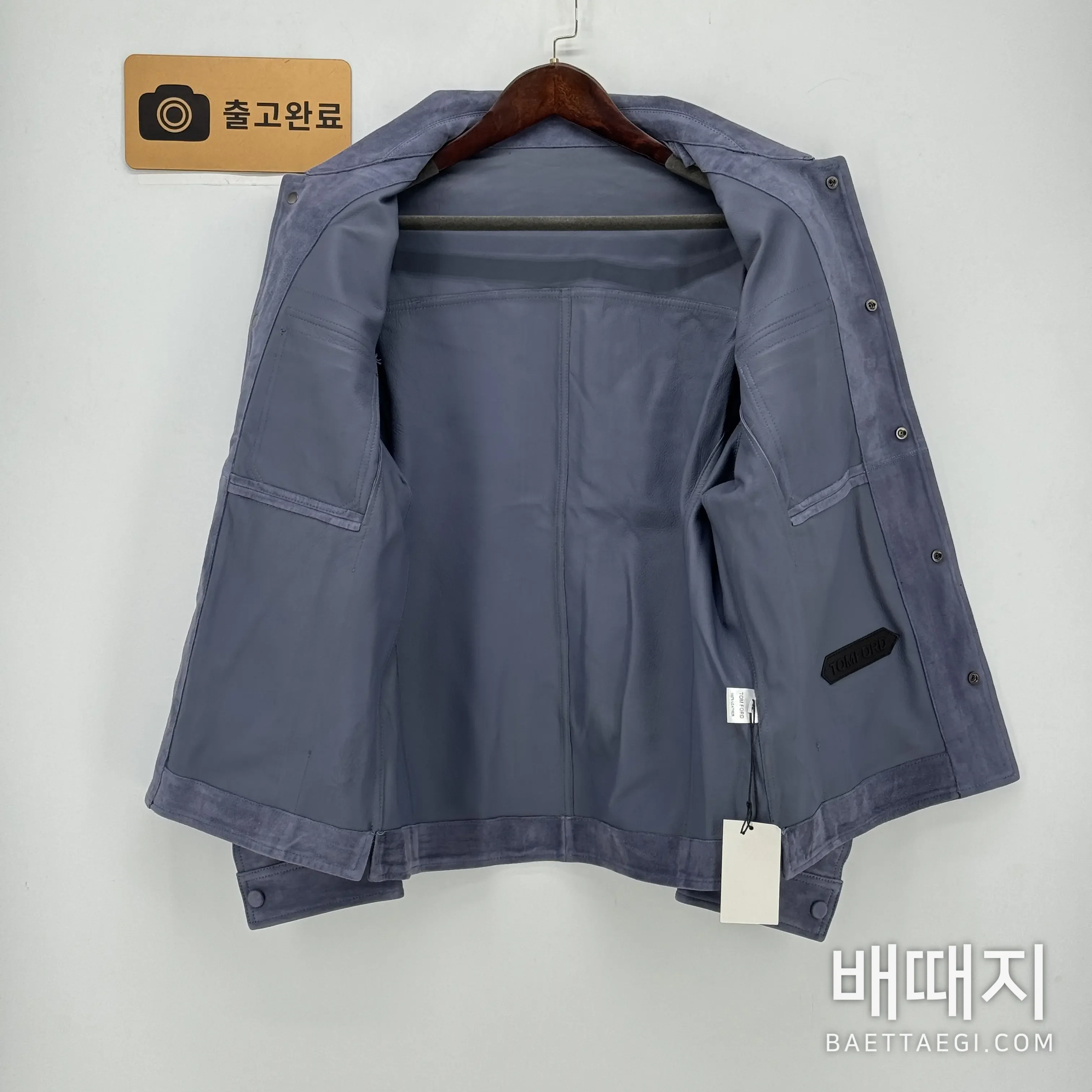 톰포드 투톤 스웨이드 램스킨 남성 자켓 156247 검수사진 10