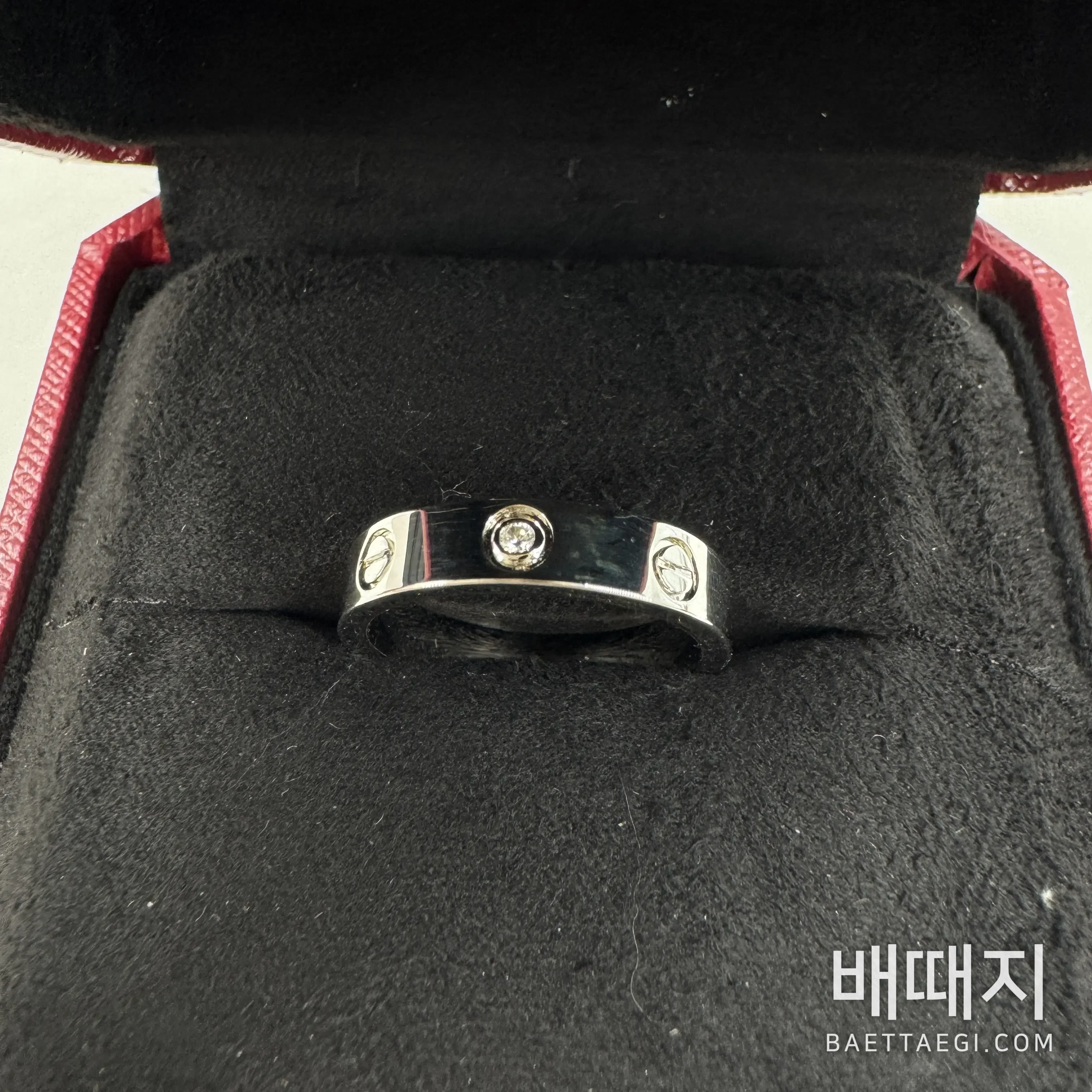 까르띠에 러브 슬림 솔리테어 다이아몬드 반지 검수사진 3