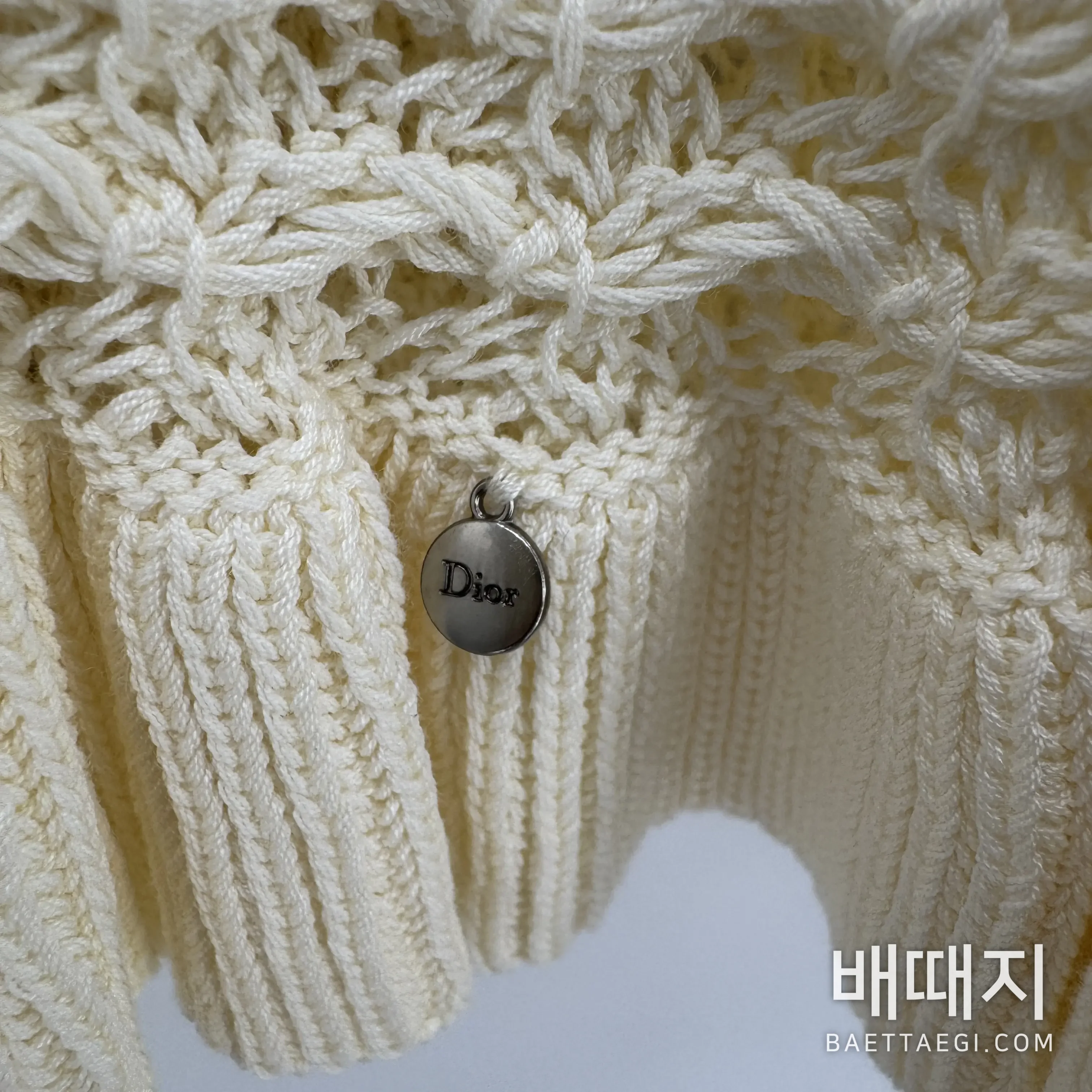 디올 여성 가디건 검수사진 3