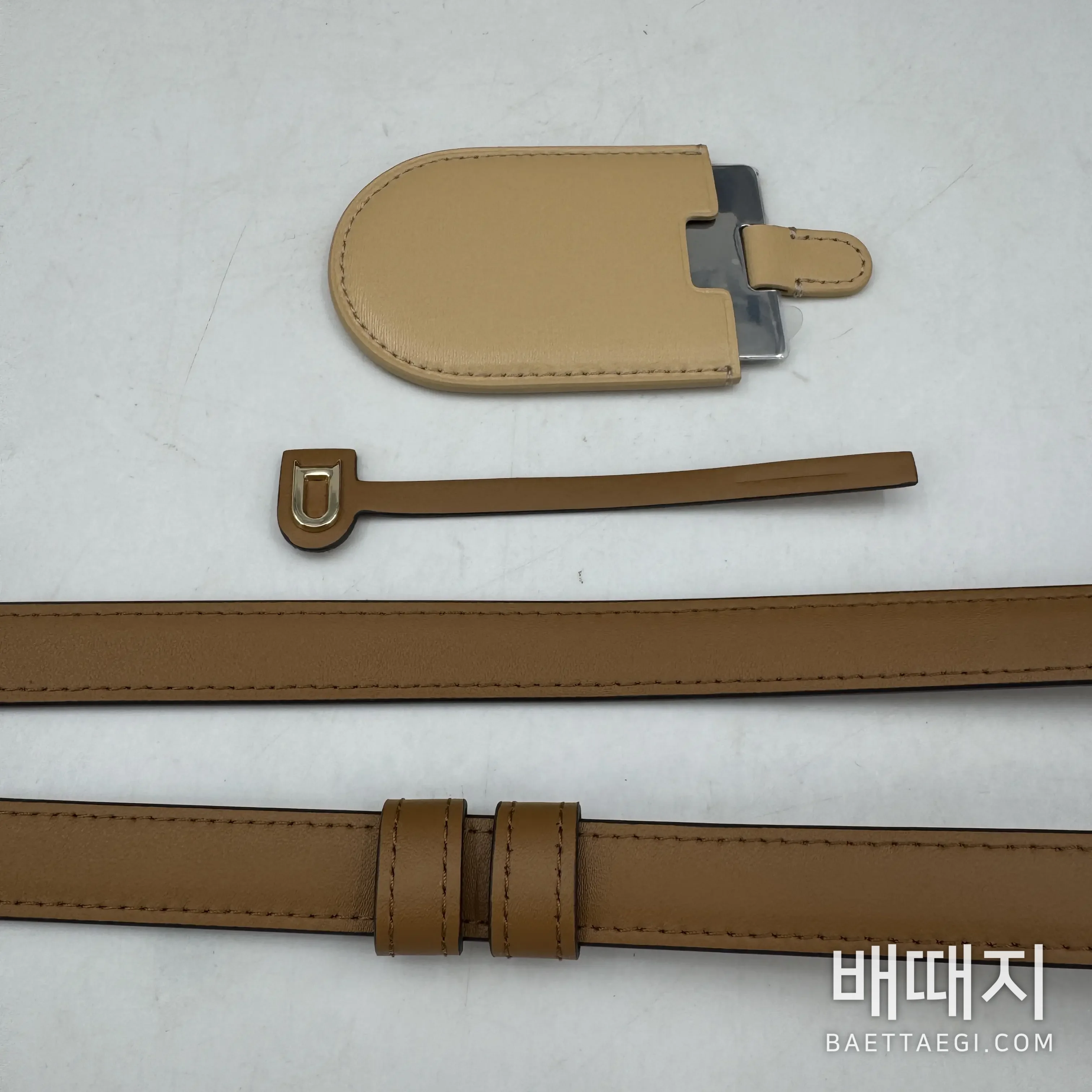 델보 더블 링 브릴리언트 박스 가죽 PM 숄더백 191157 검수사진 9
