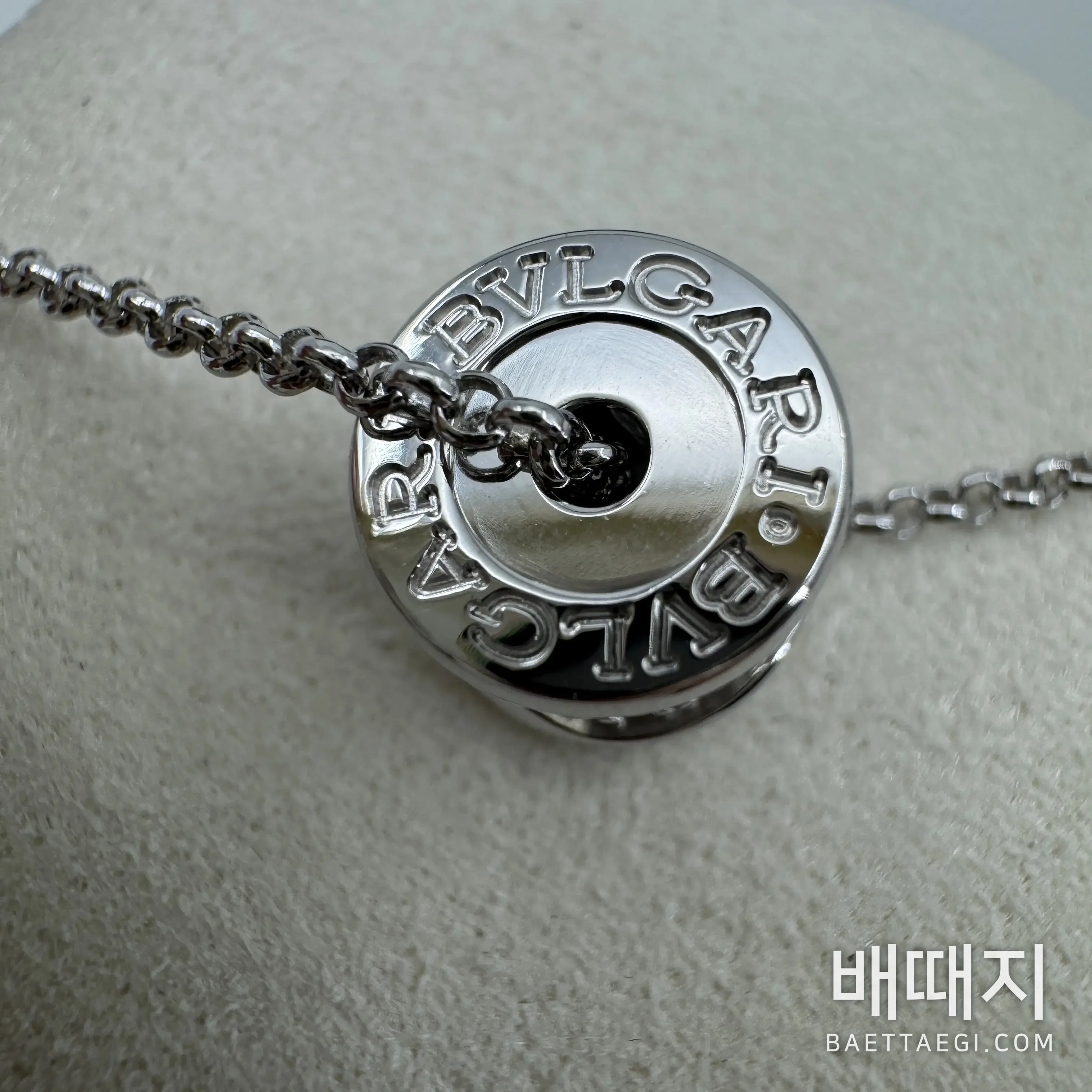 불가리 B.zero 1 다이아몬드 장식 목걸이 검수사진 5