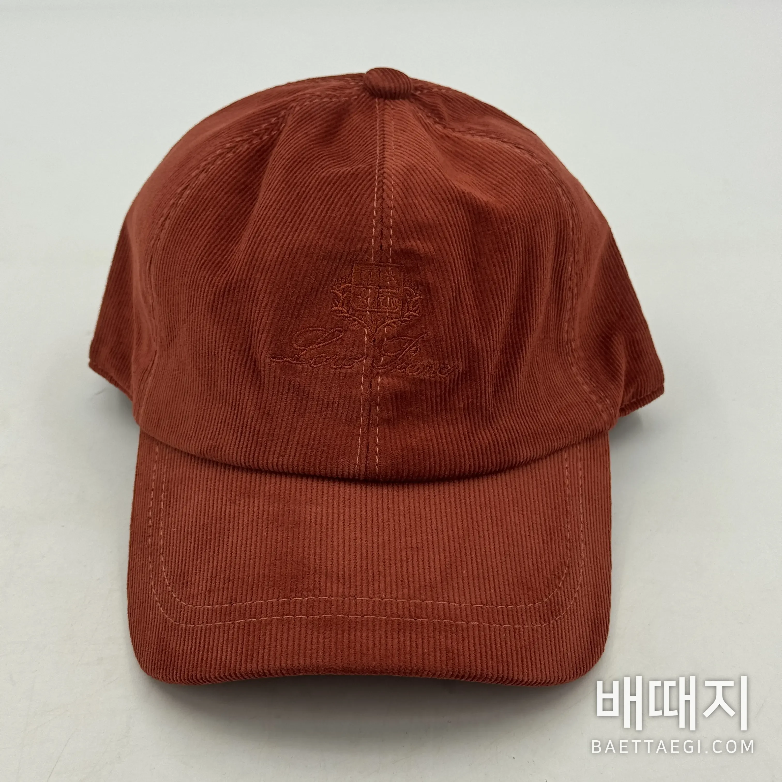 로로피아나 코듀로이 베이스볼 캡 검수사진 2