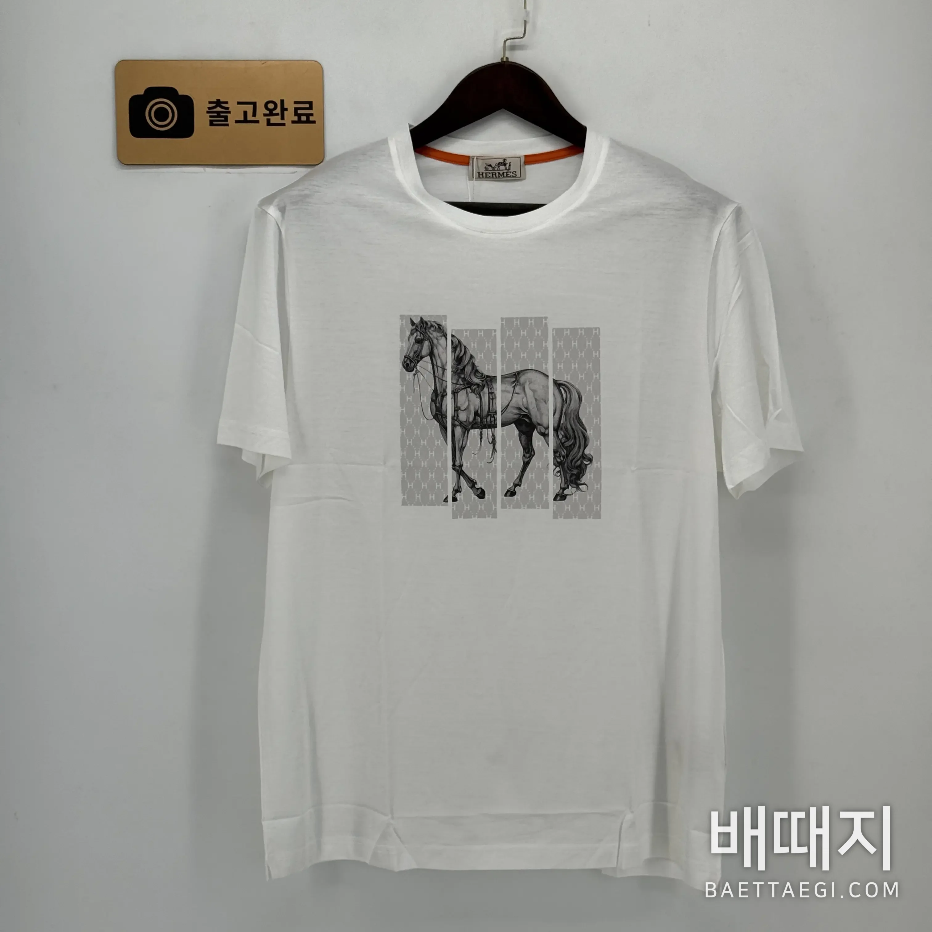에르메스 남성 크루넥 반팔 티셔츠 검수사진 1