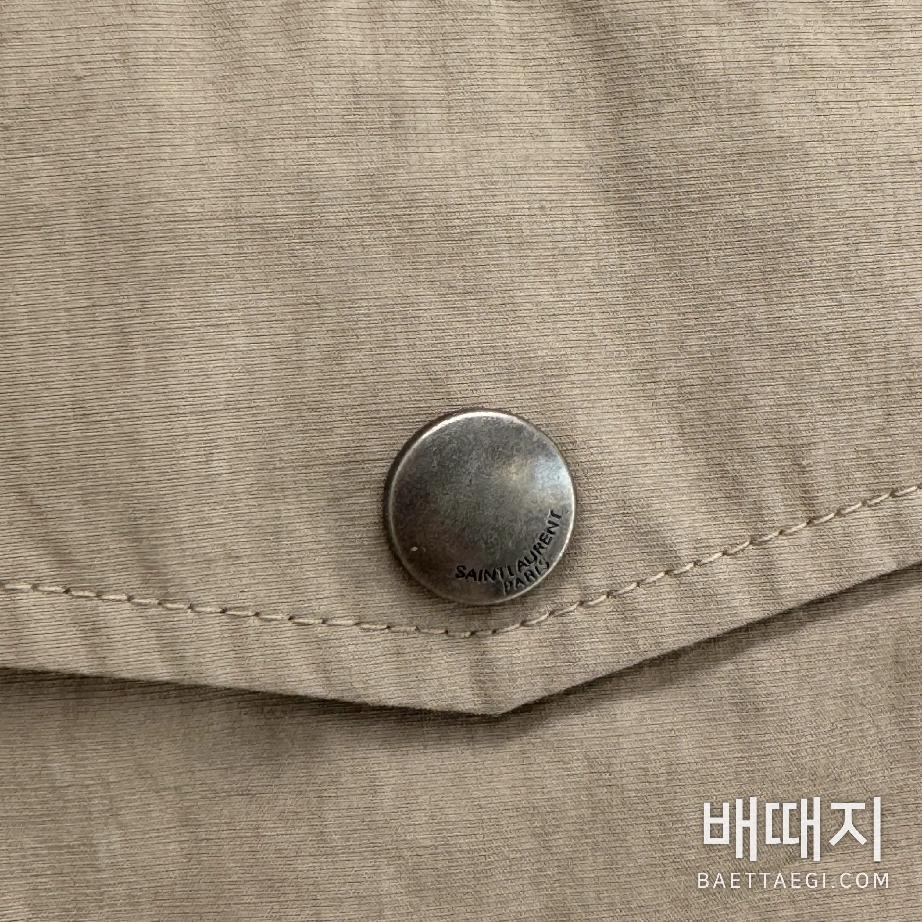 생로랑 여성 트렌치코트 자켓 검수사진 4