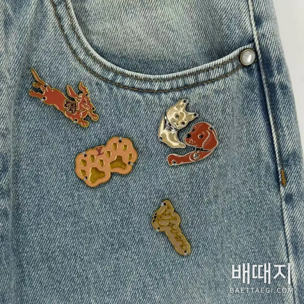 루이비통 스케이트보드 진 남성 바지 검수사진 3