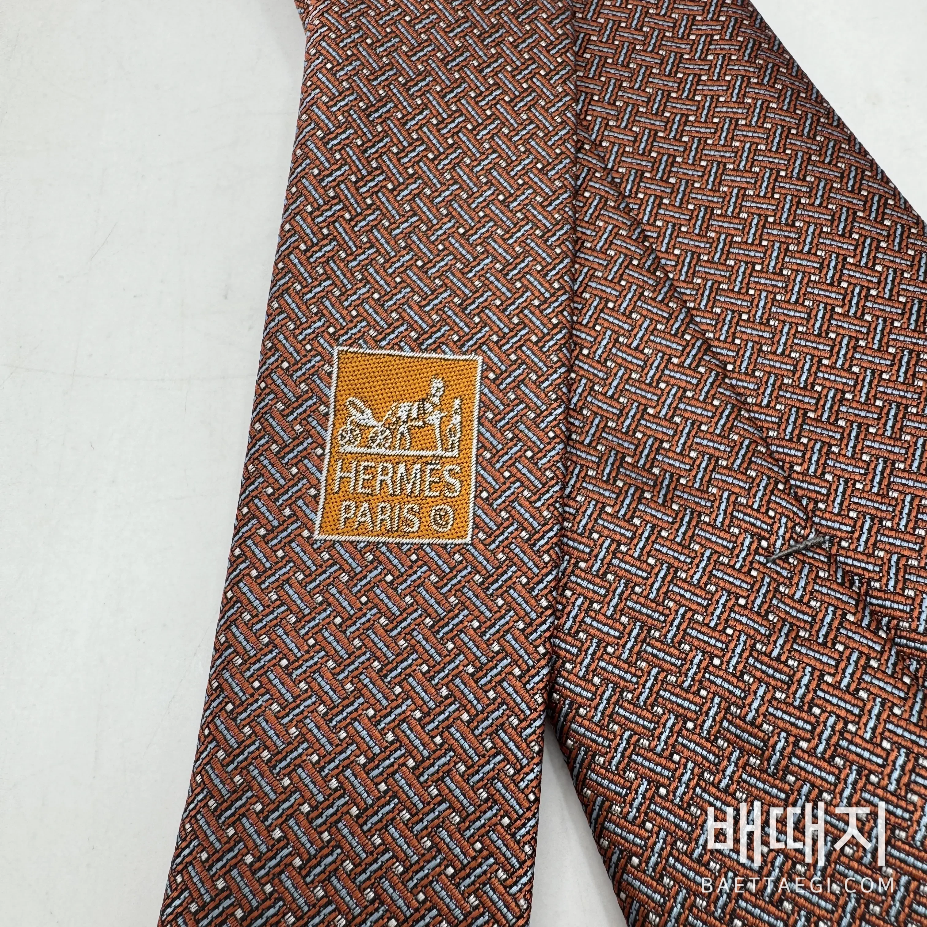 에르메스 넥타이 검수사진 7