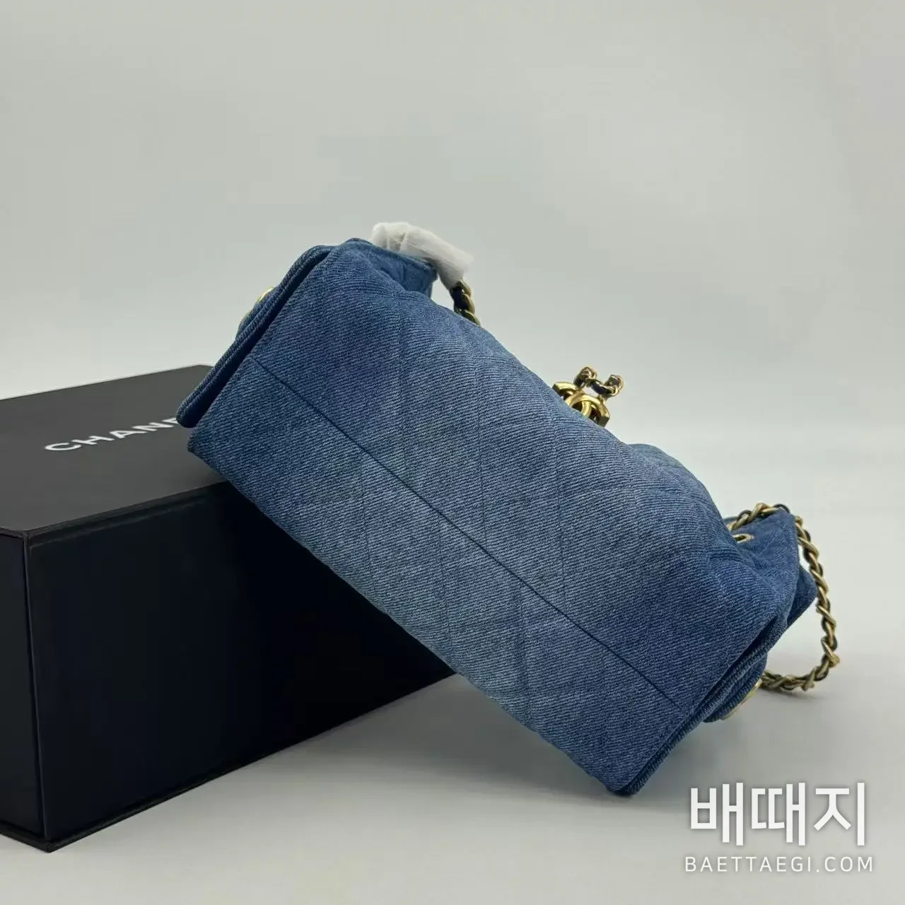 샤넬 데님 블루 가방 검수사진 4