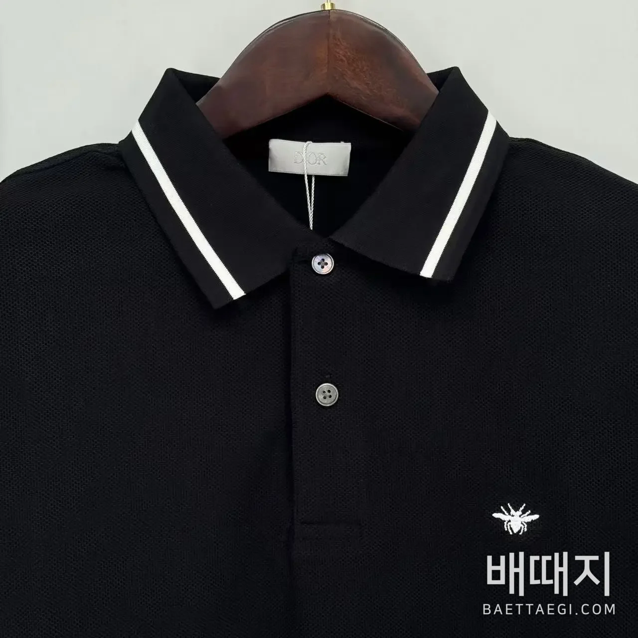 디올 남성 코튼 피케 반팔 티셔츠 검수사진 4