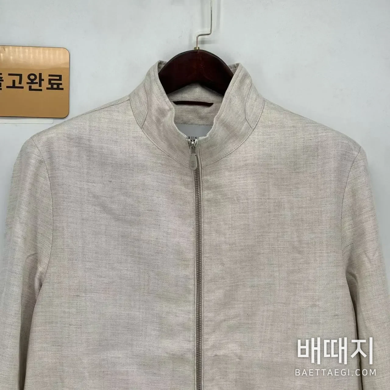 브루넬로쿠치넬리 린넨 마그네틱 스냅 자켓 검수사진 2