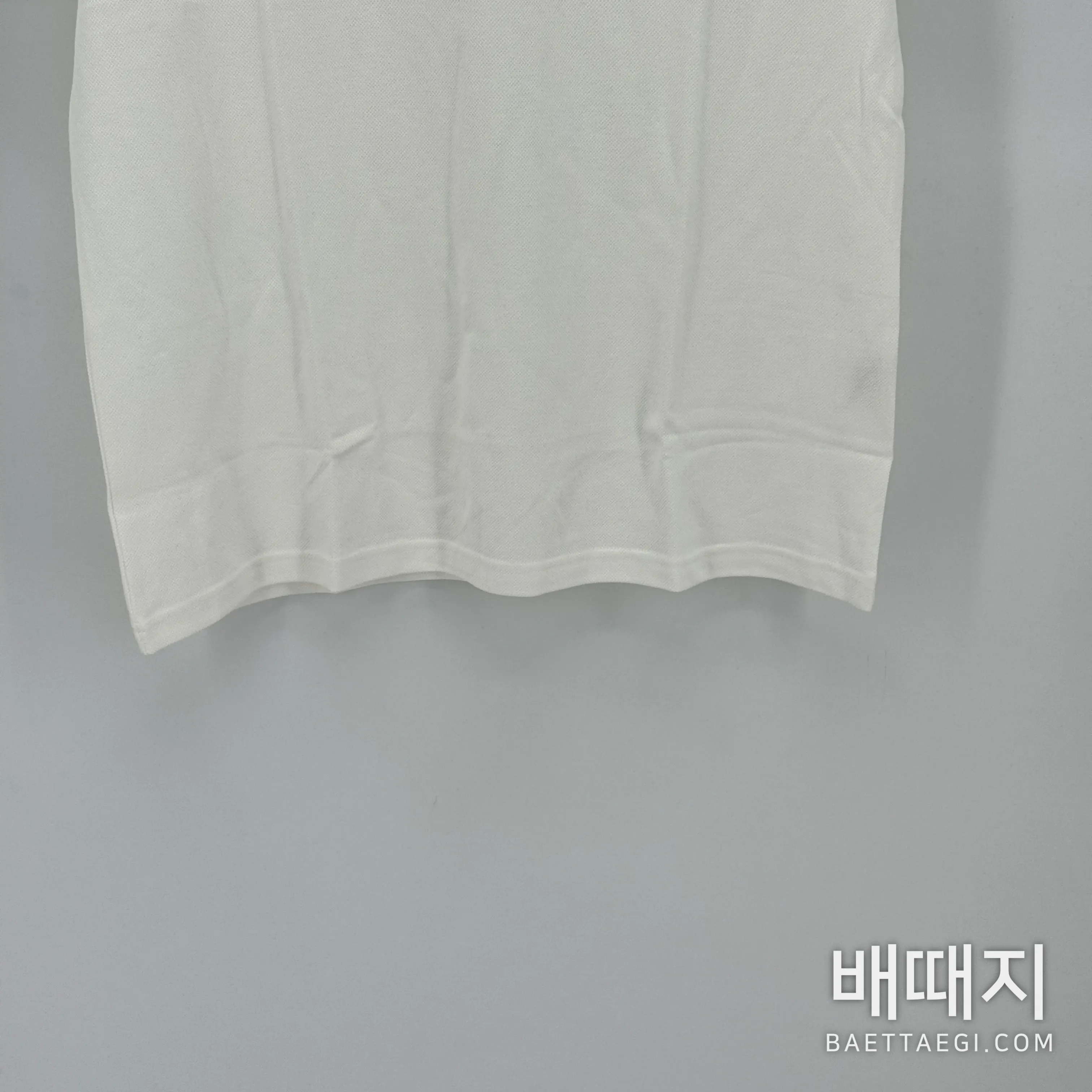 제냐 체크 패치워크 반팔 셔츠 검수사진 3