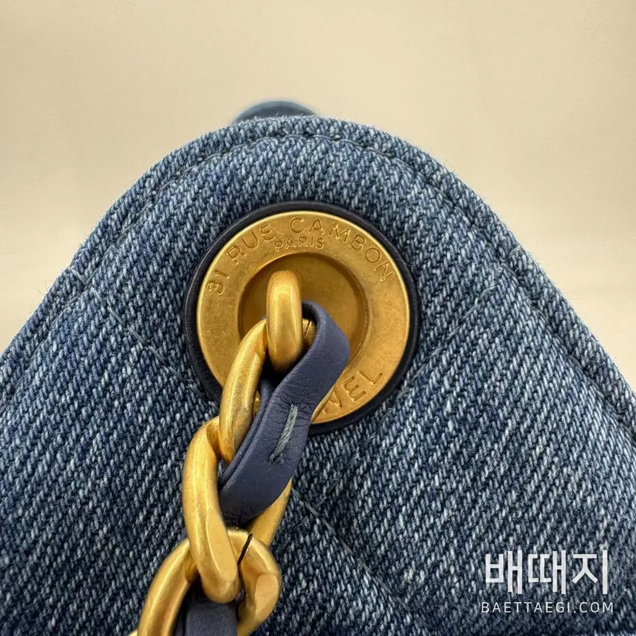 샤넬 25백 미니 데님 검수사진 6