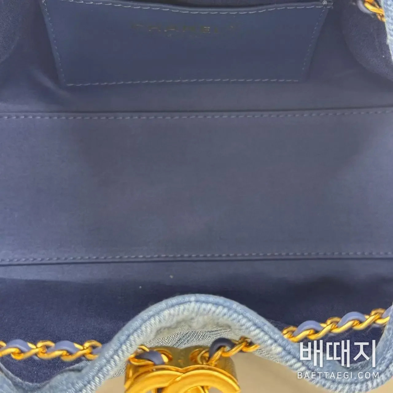 샤넬 25백 미니 데님 검수사진 10