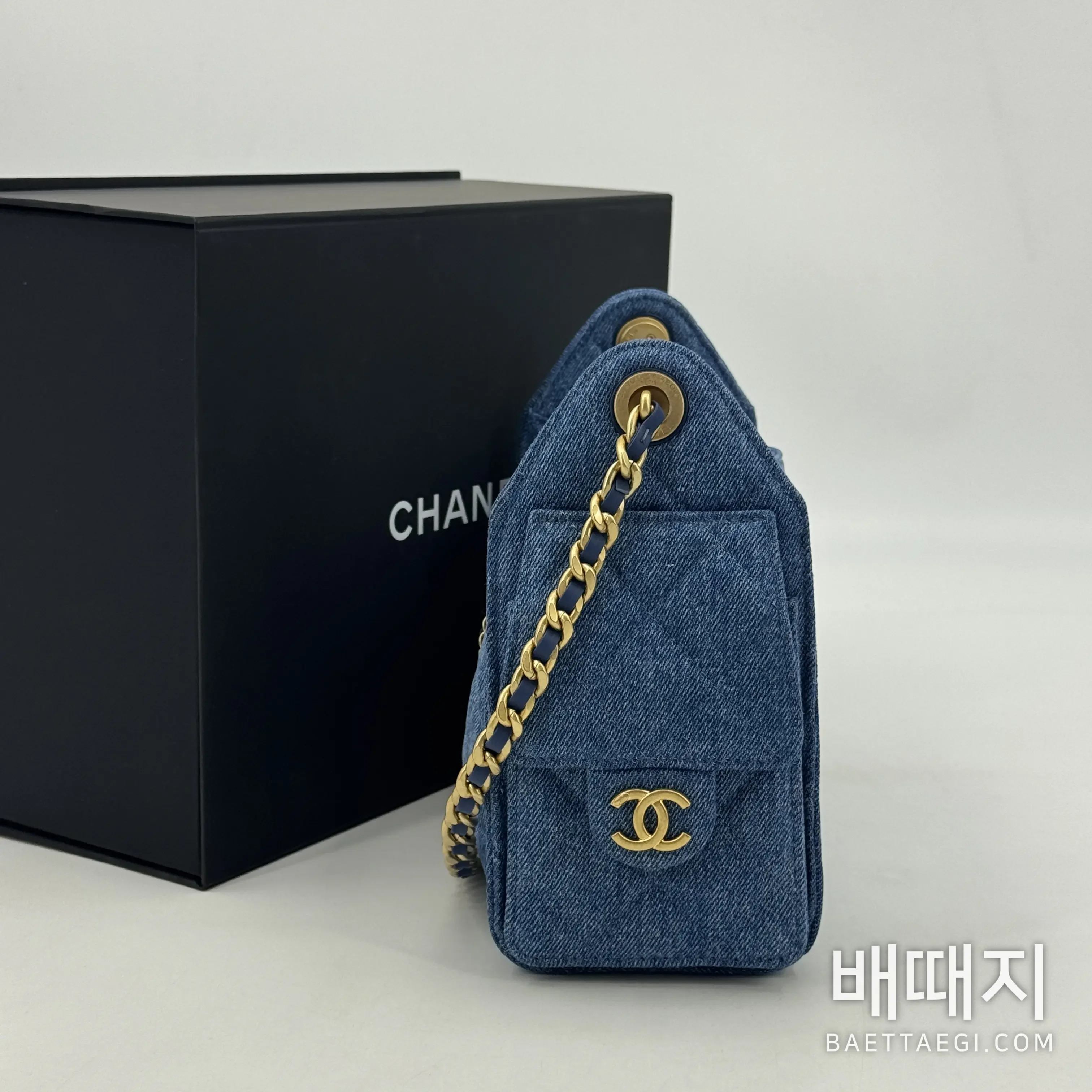 샤넬 데님 블루 가방 검수사진 3