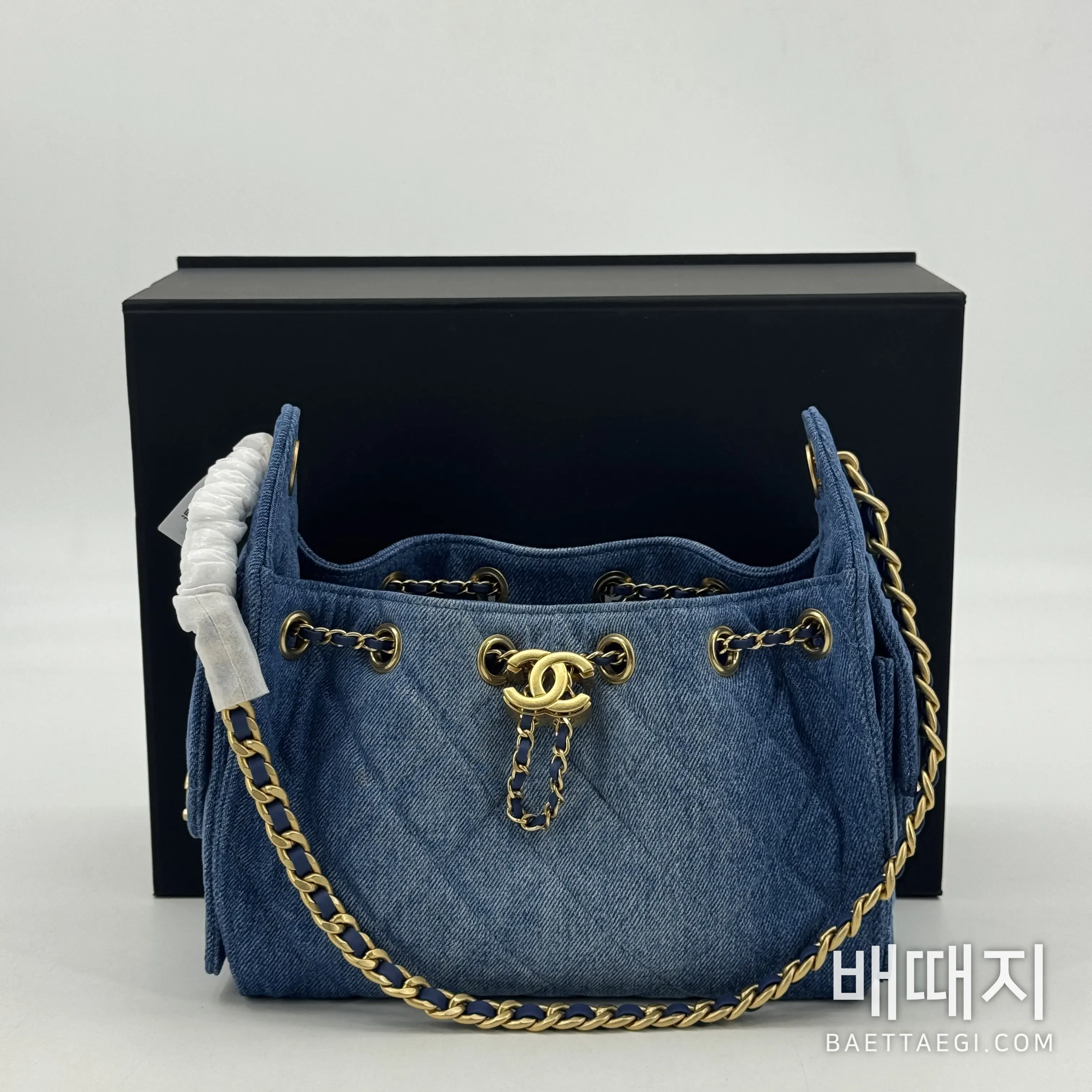 샤넬 데님 블루 가방 검수사진 1