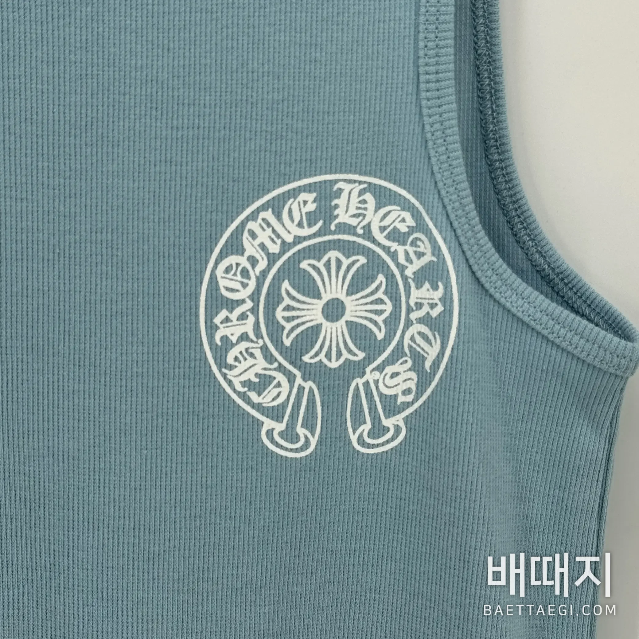 크롬하츠 블루 호스 슈 여성 반팔 검수사진 5