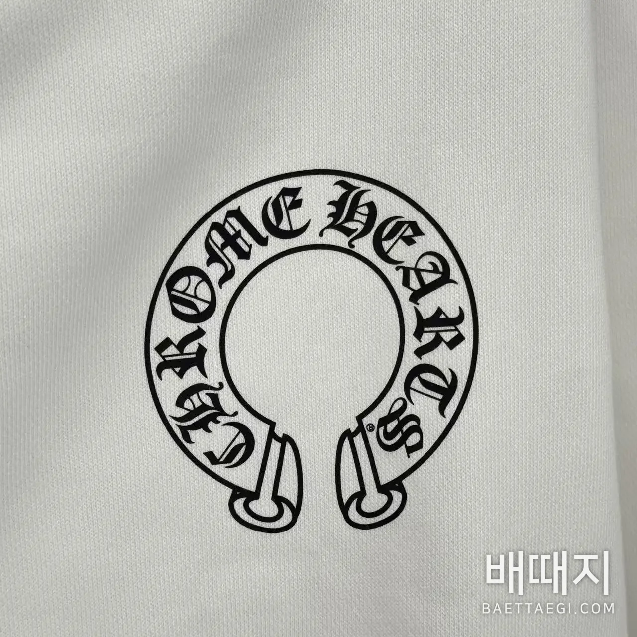 크롬하츠 블랙 플라워 소매 지퍼업 후드티 검수사진 5