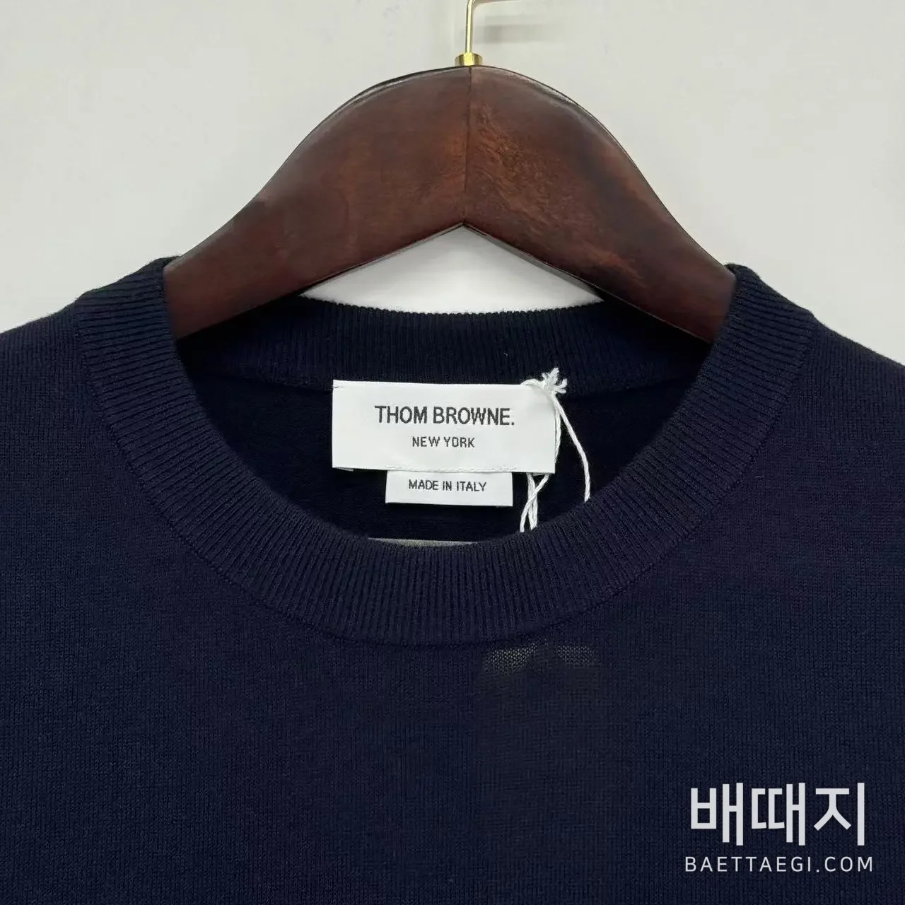 톰브라운 울 니트 남성 반팔 셔츠 검수사진 4