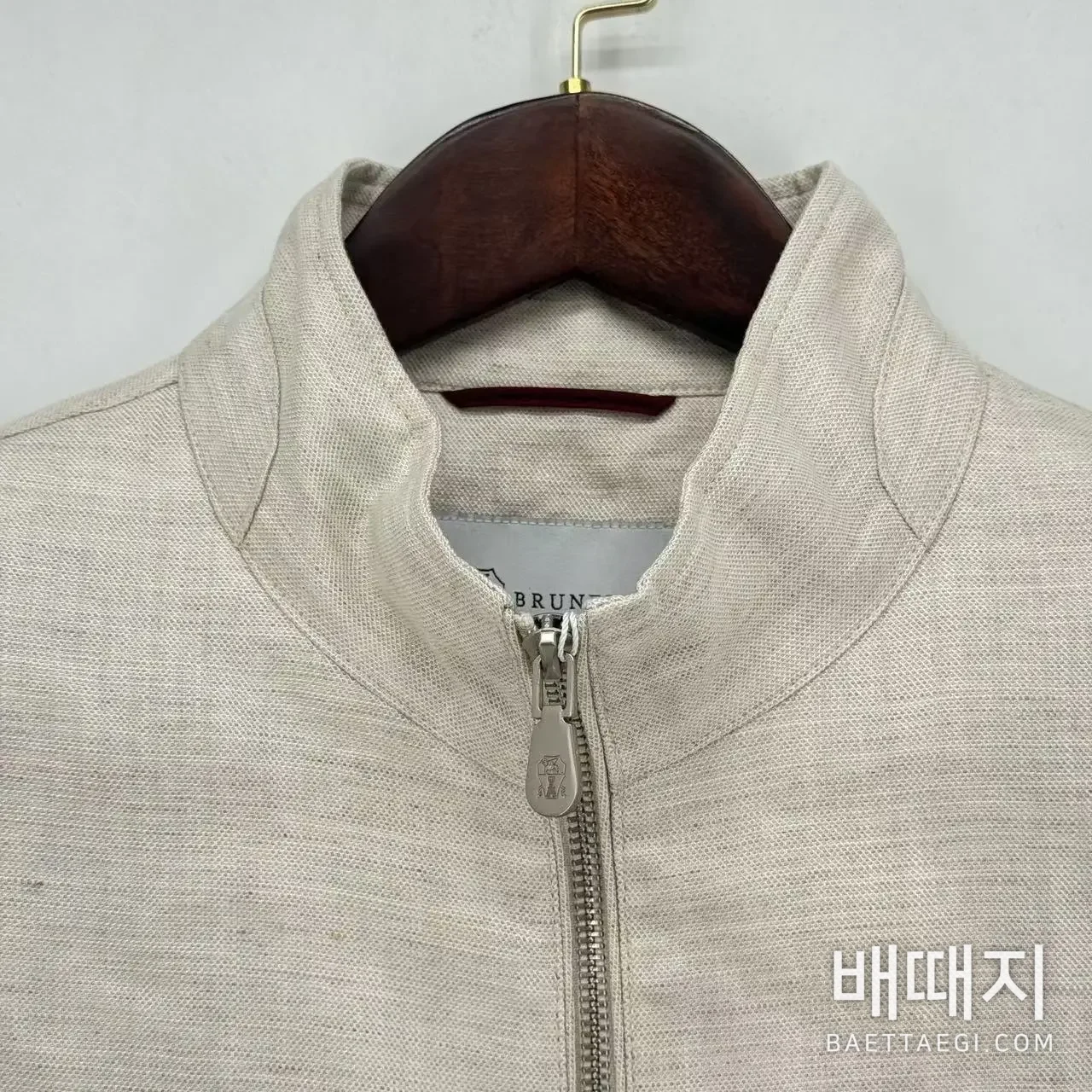브루넬로쿠치넬리 린넨 마그네틱 스냅 자켓 검수사진 4