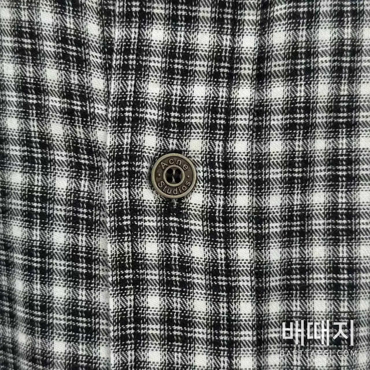 아크네스튜디오 체크 포켓 남성 긴팔 셔츠 검수사진 5