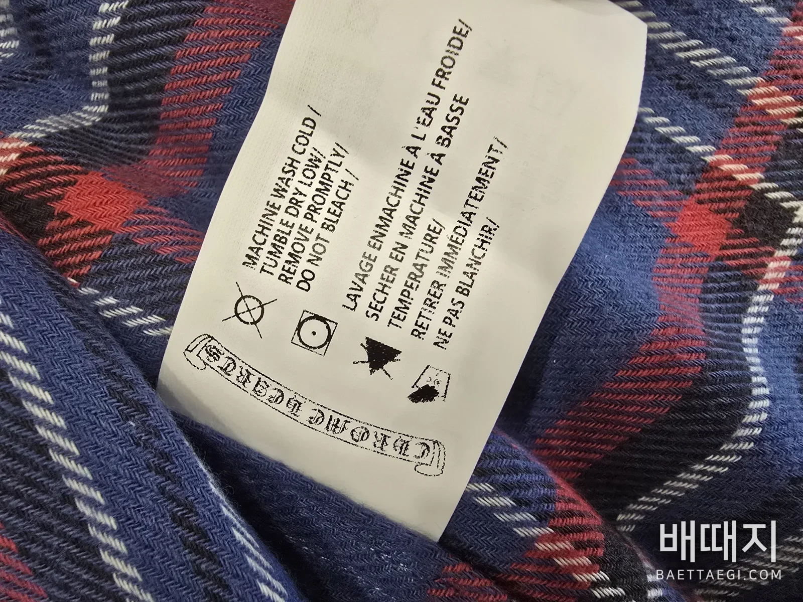 크롬하츠 여성 체크 셔츠 114661 검수사진 9