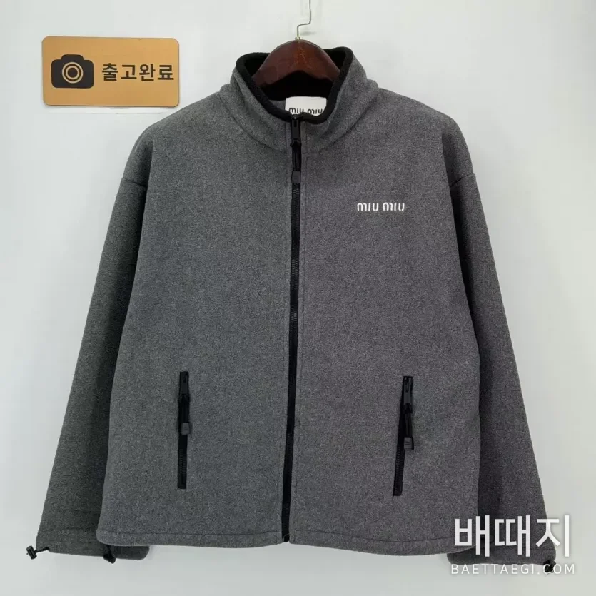 미우미우 플리스 후드 집업 자켓 151756 / 사이즈: S