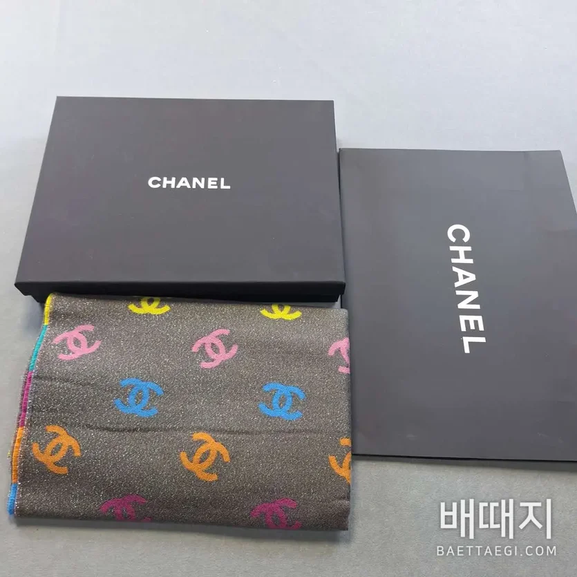 샤넬 레인보우 캐시미어 머플러 179768