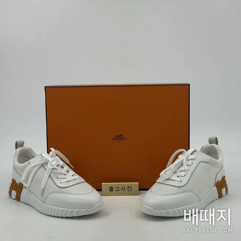 에르메스 바운싱 스니커즈 화이트 염소가죽 189206