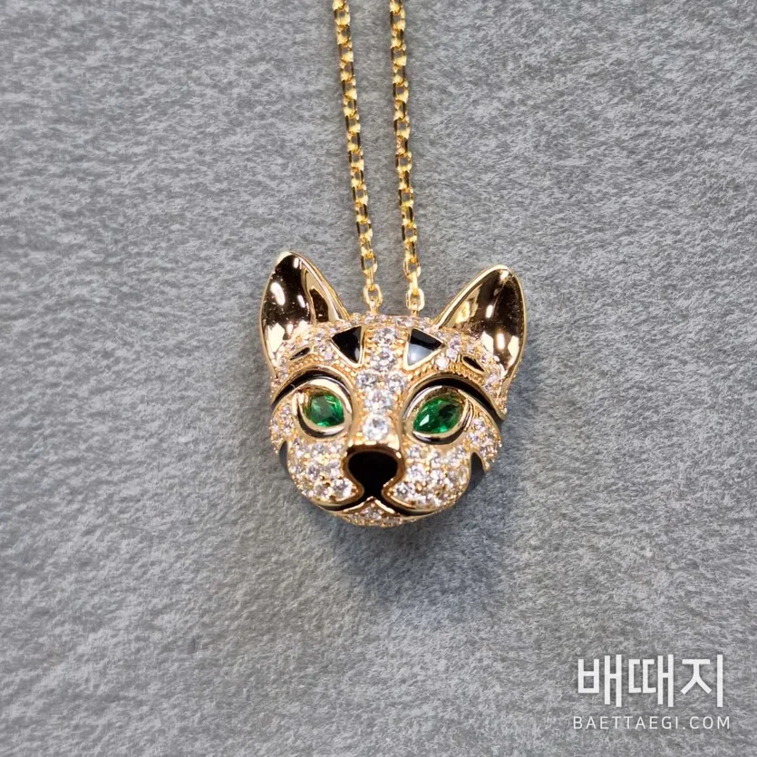 부쉐론 레오파드 캣 다이아몬드 목걸이 63212