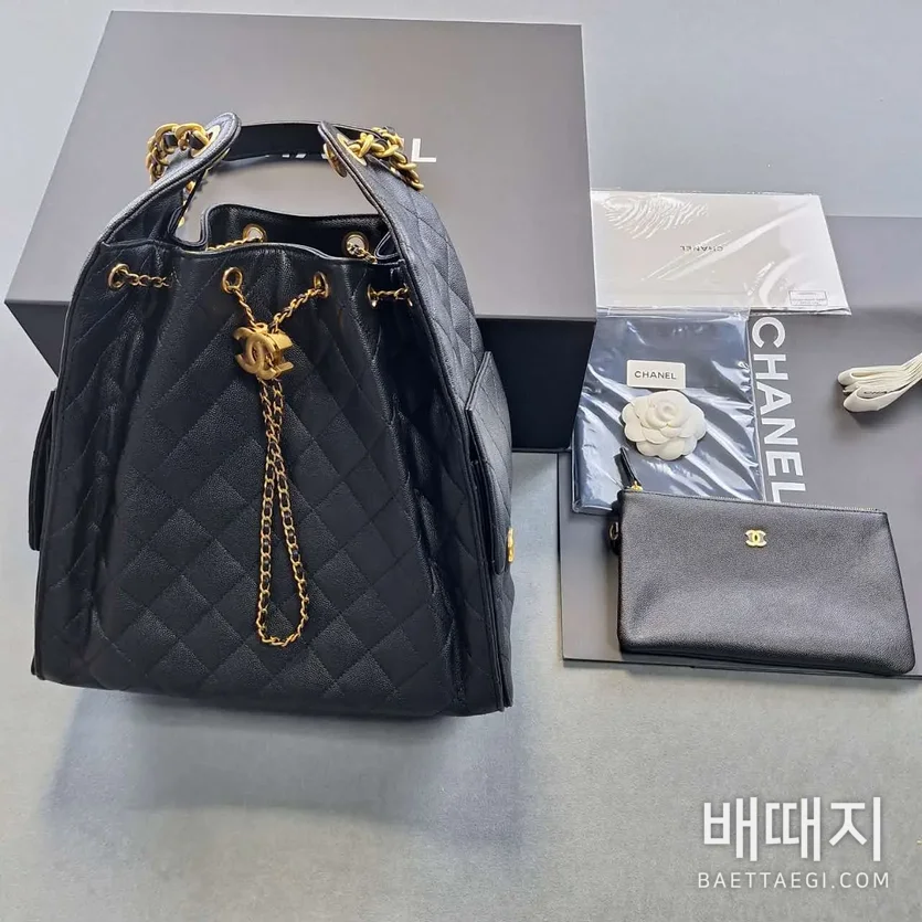 샤넬 캐비어 버킷백 193817