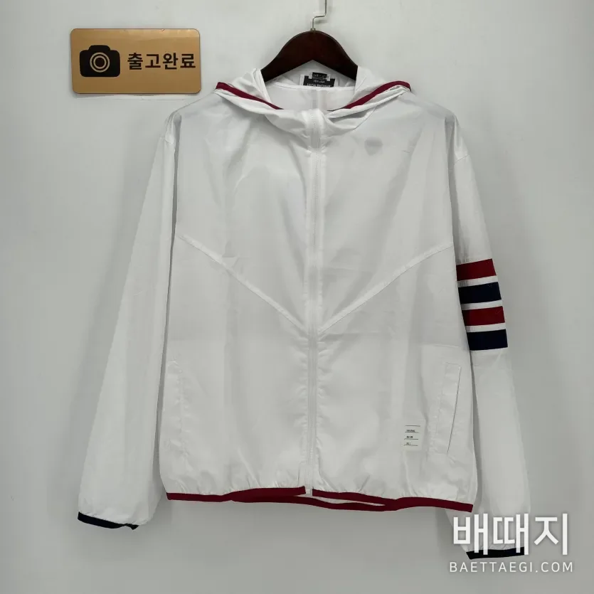 톰브라운 고밀도 체크 메시 4바 스트라이프 남성 자켓 136486