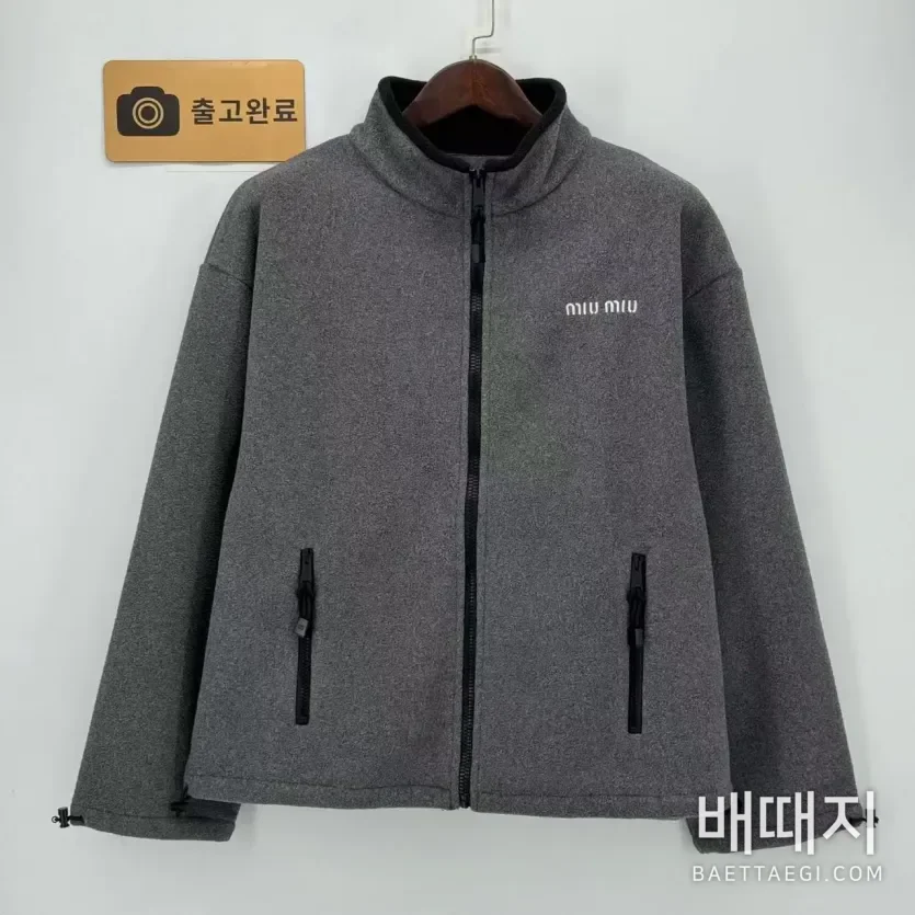 미우미우 플리스 후드 집업 자켓 151756